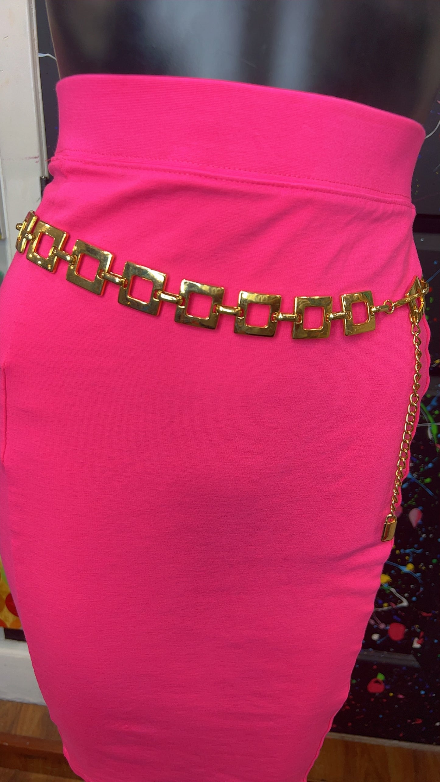 Vintage Gold ‘Boxy’ Chain Belt