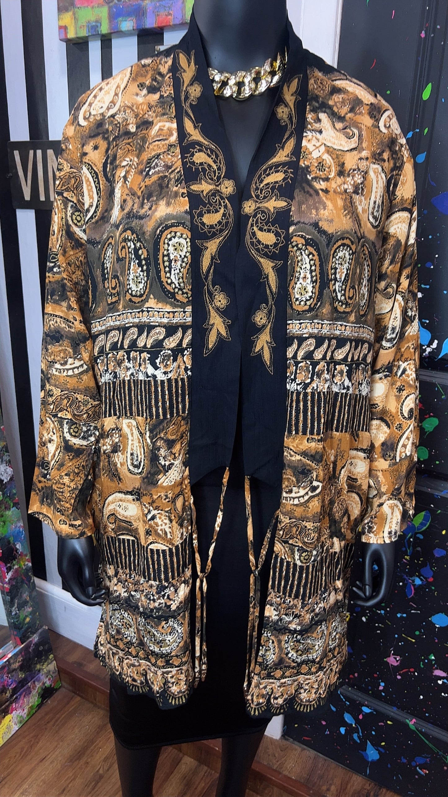 Vintage Rayon Carole Little Duster (24)