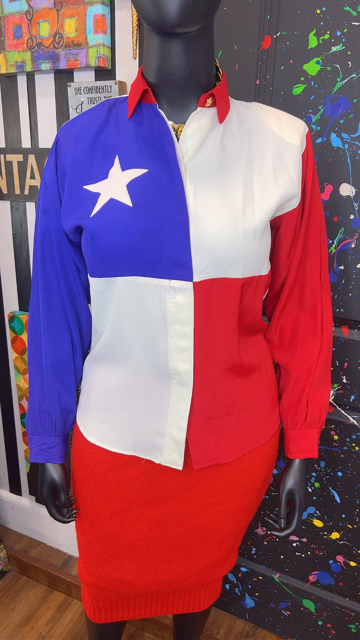 Vintage Roper Flag Blouse (12)