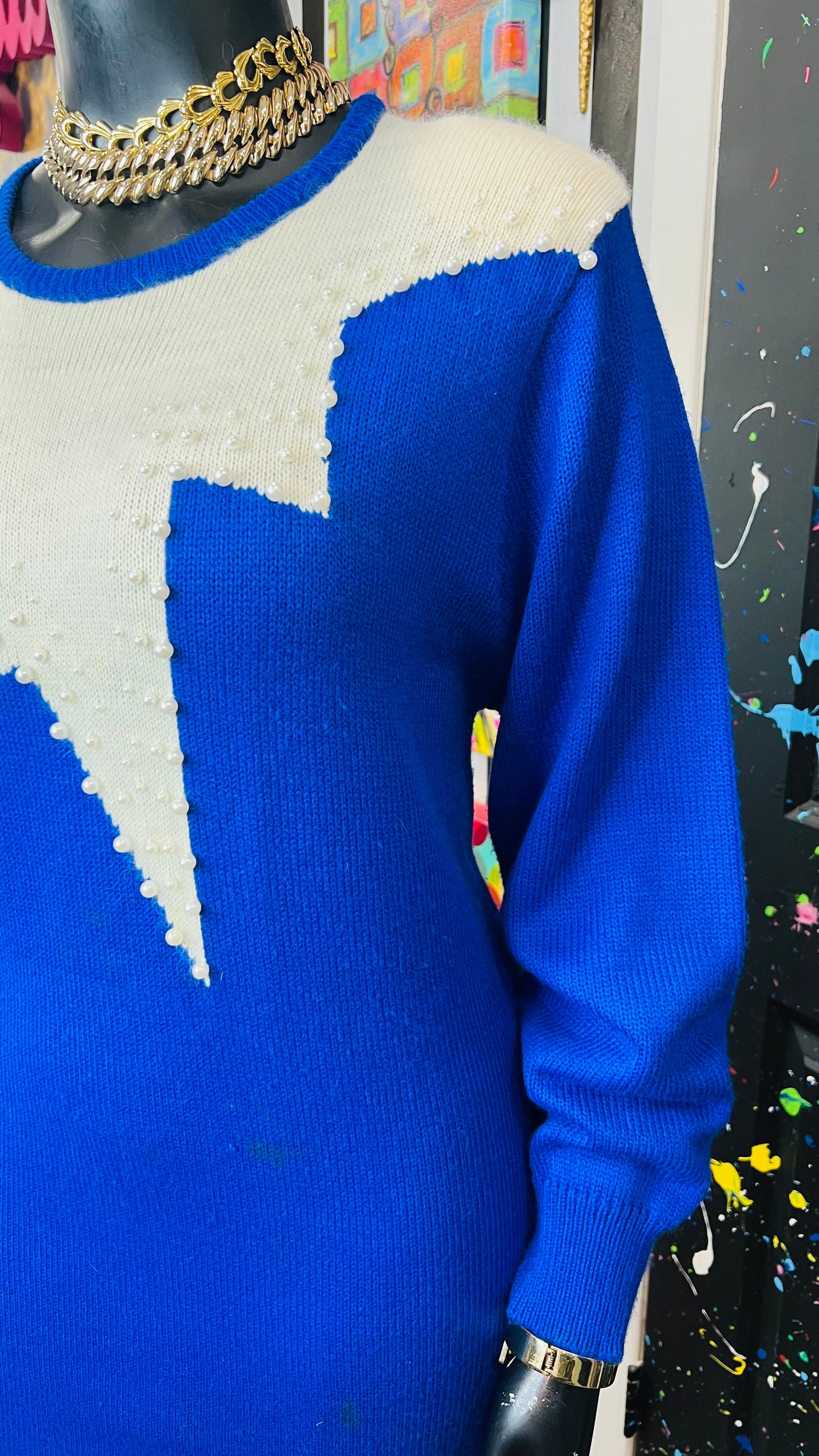 Vintage Knit Sweater Dress (22)