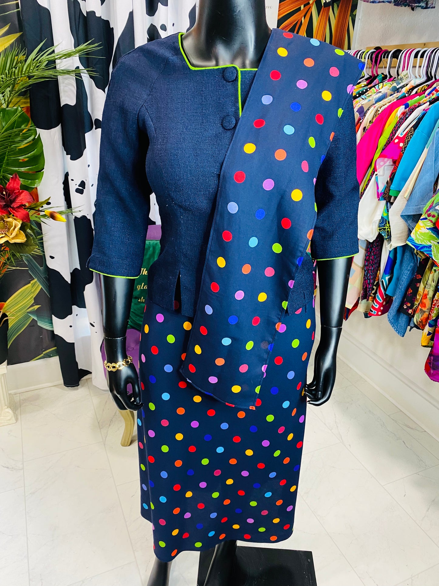 Vintage Leslie Fay 3 piece Skirt Set