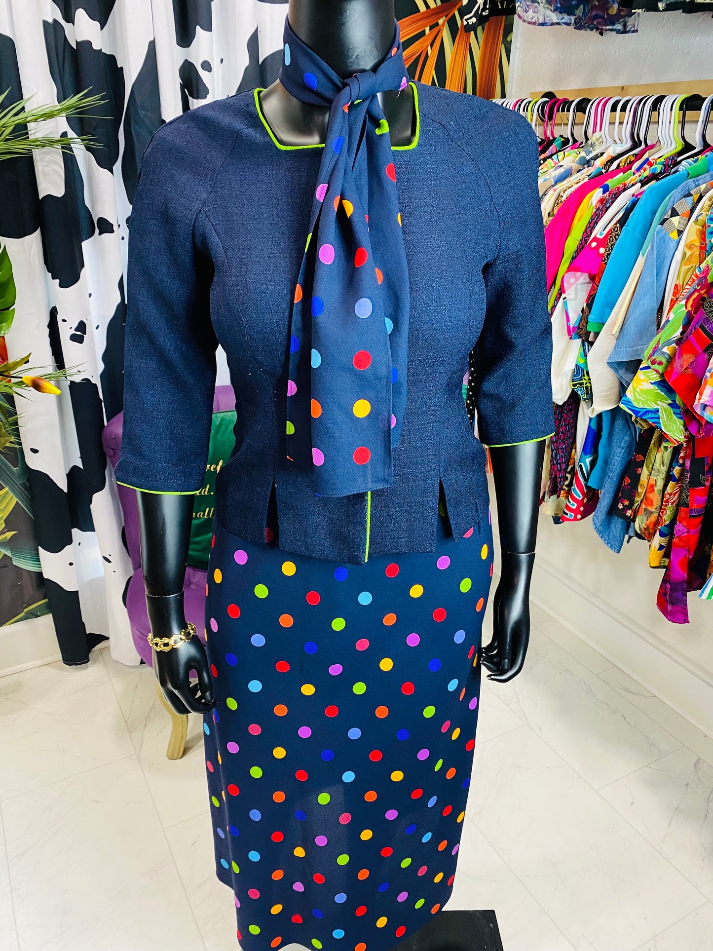 Vintage Leslie Fay 3 piece Skirt Set