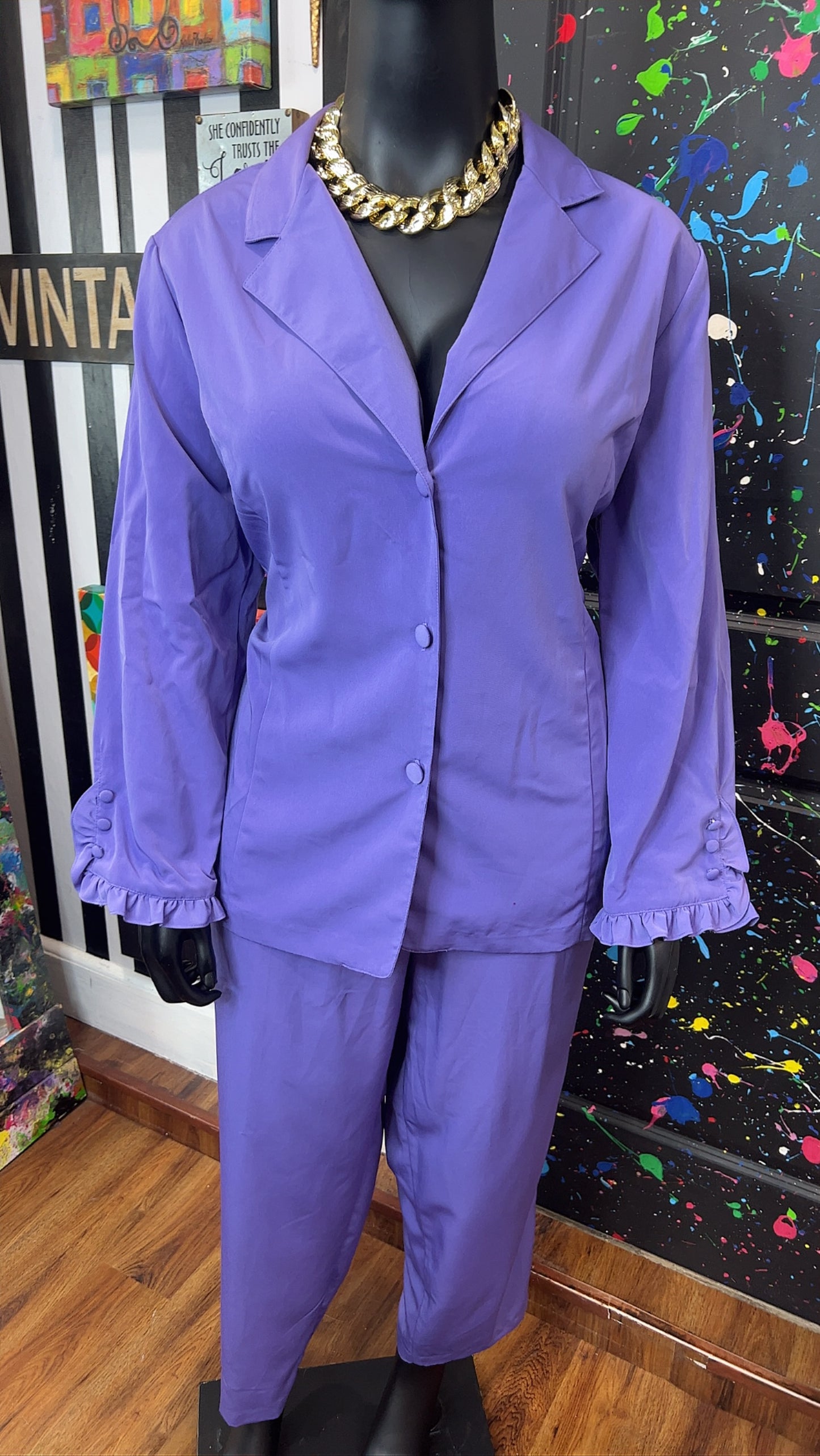 Vintage Purple Pants Set (16)
