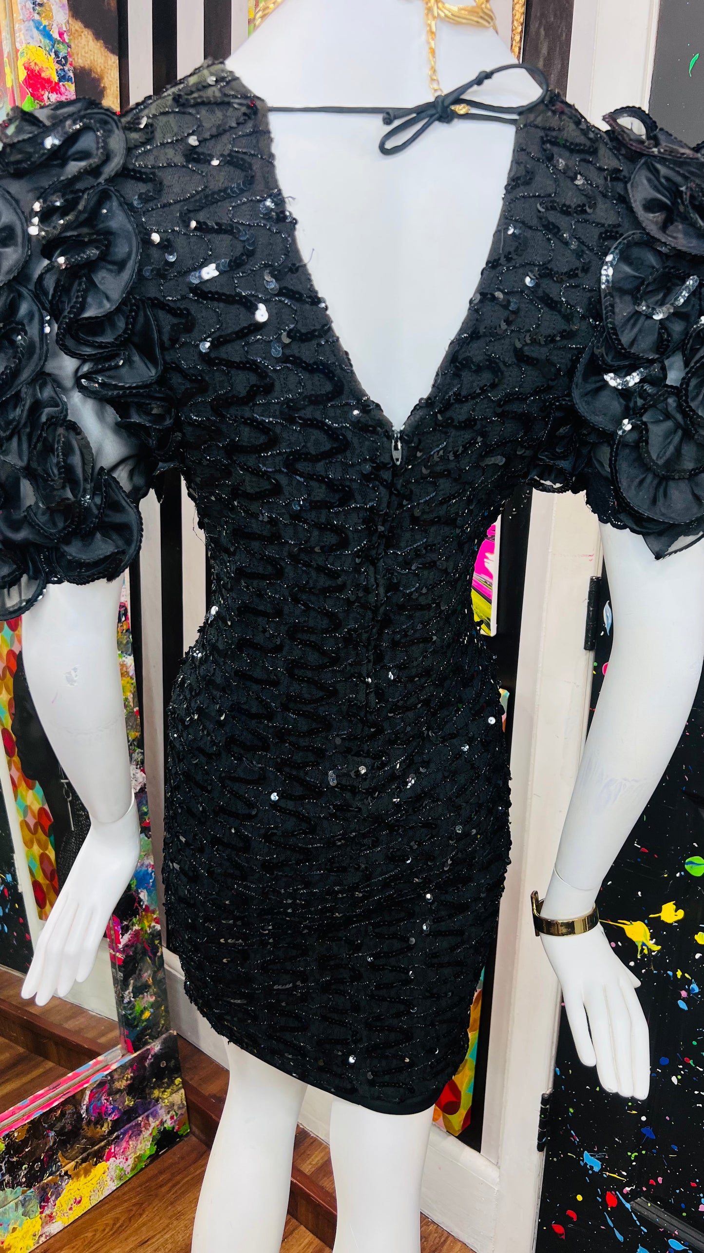 Vintage Sequin Formal Dress (14)