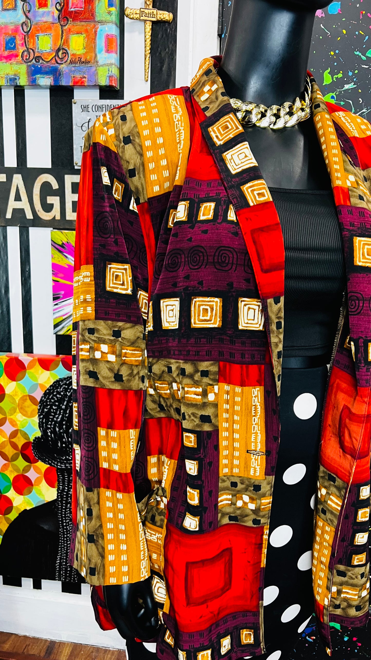 Vintage Abstract Blazer (24/26)
