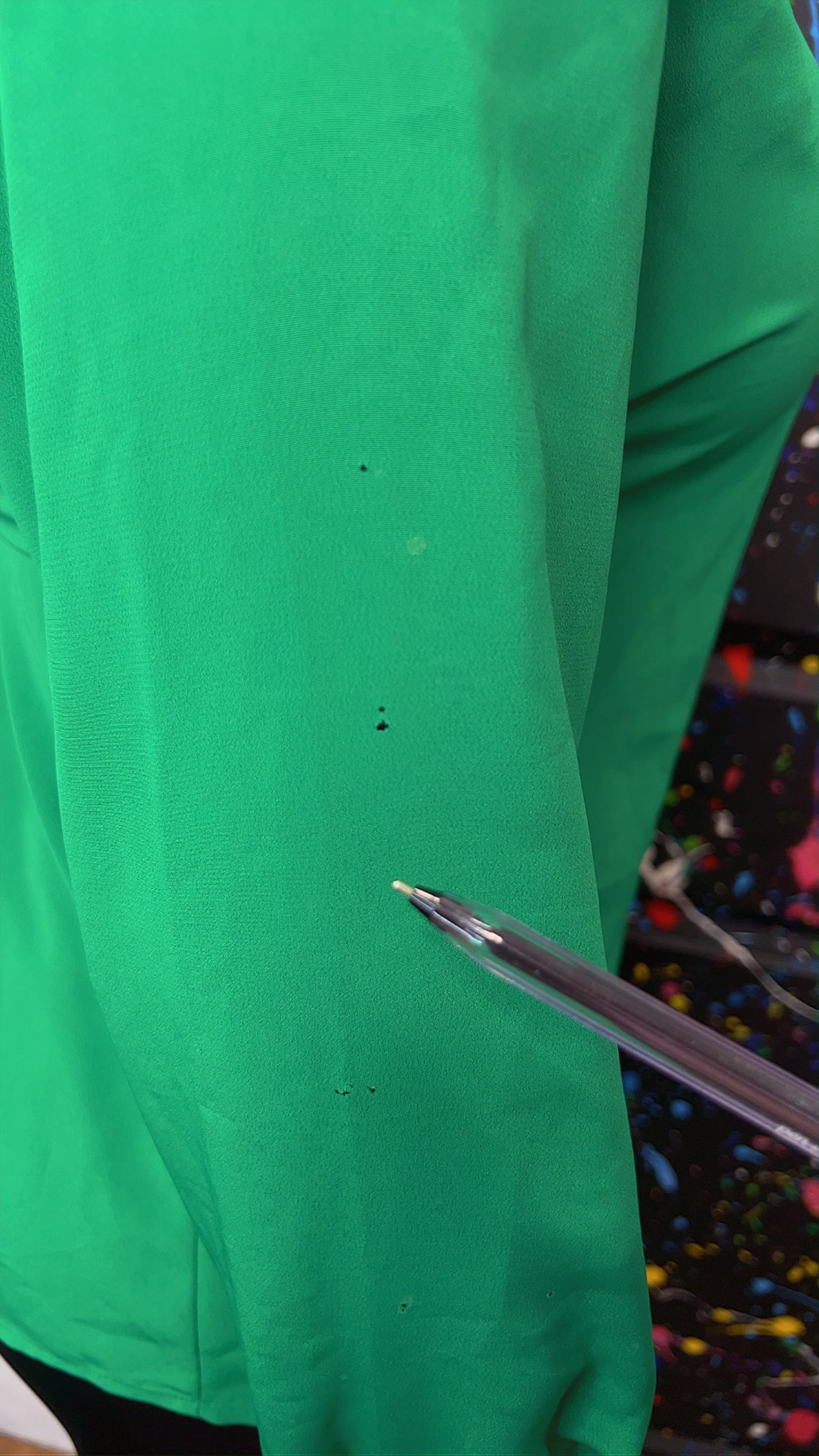 Vintage Polyester Green Blouse (16)
