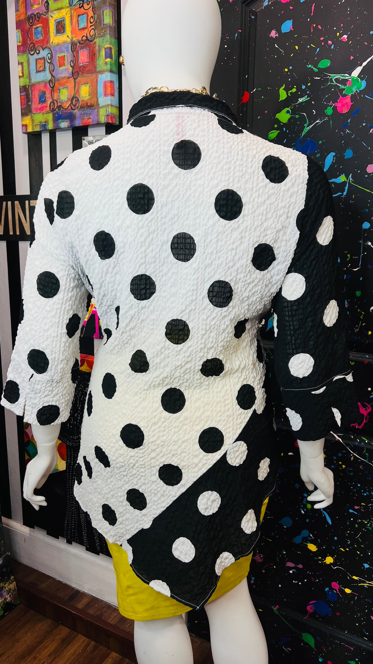 Black & White Polka Dot Blouse (22)
