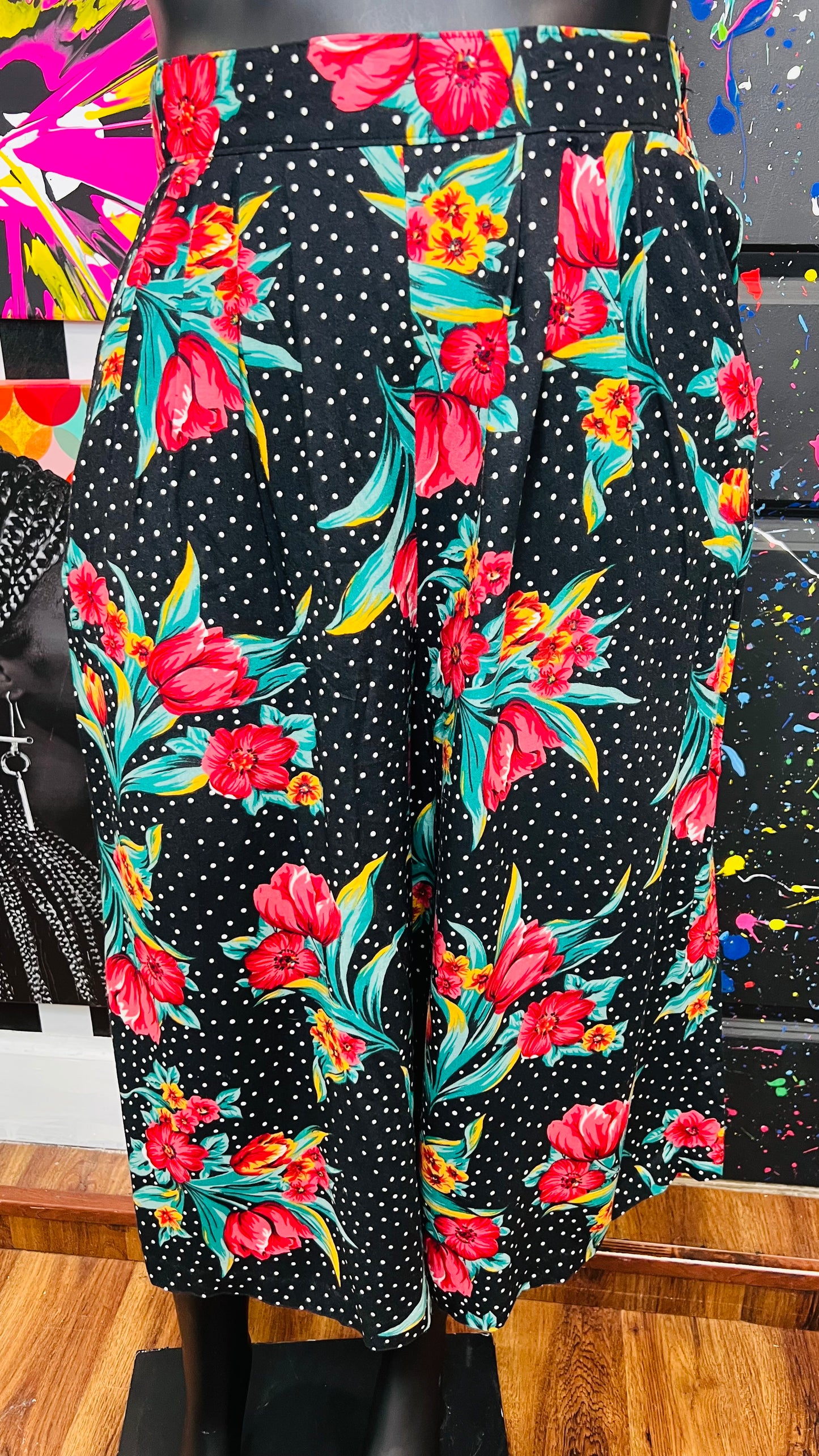 Vintage Polka Dot & Floral Gaulchos (18)