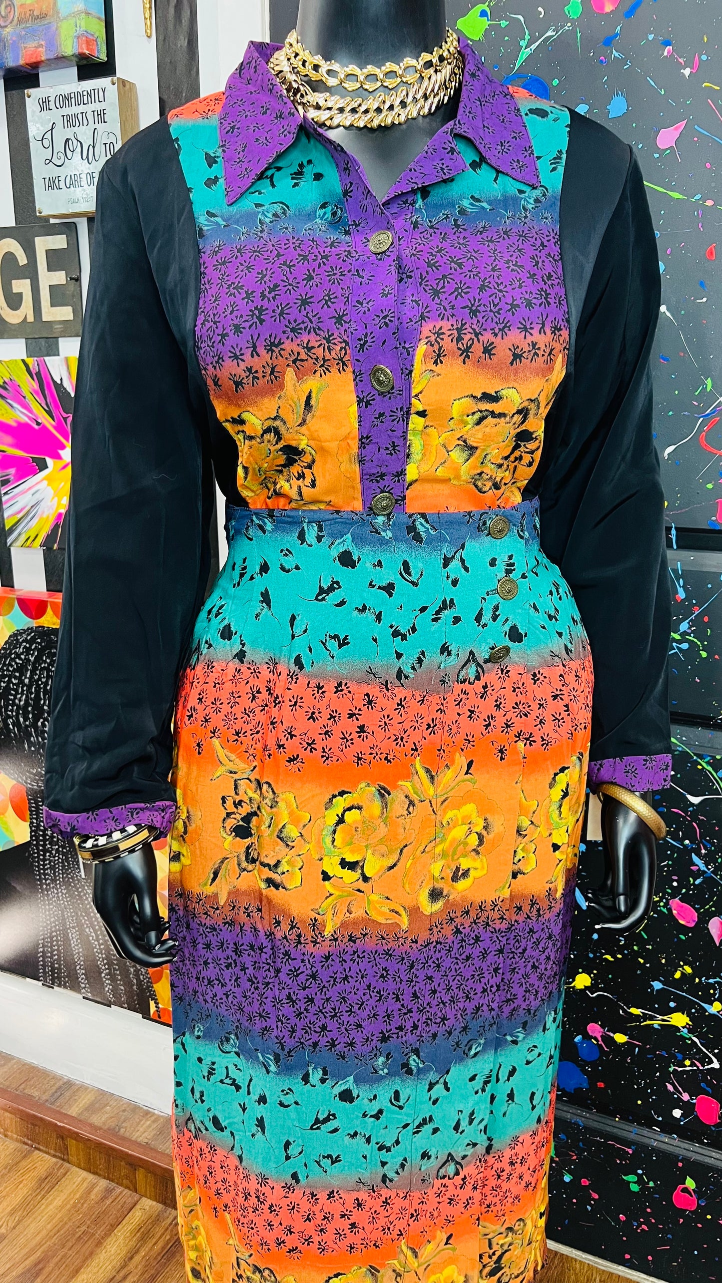 Vintage Sharon Anthony Skirt Set - DeadStock (22)