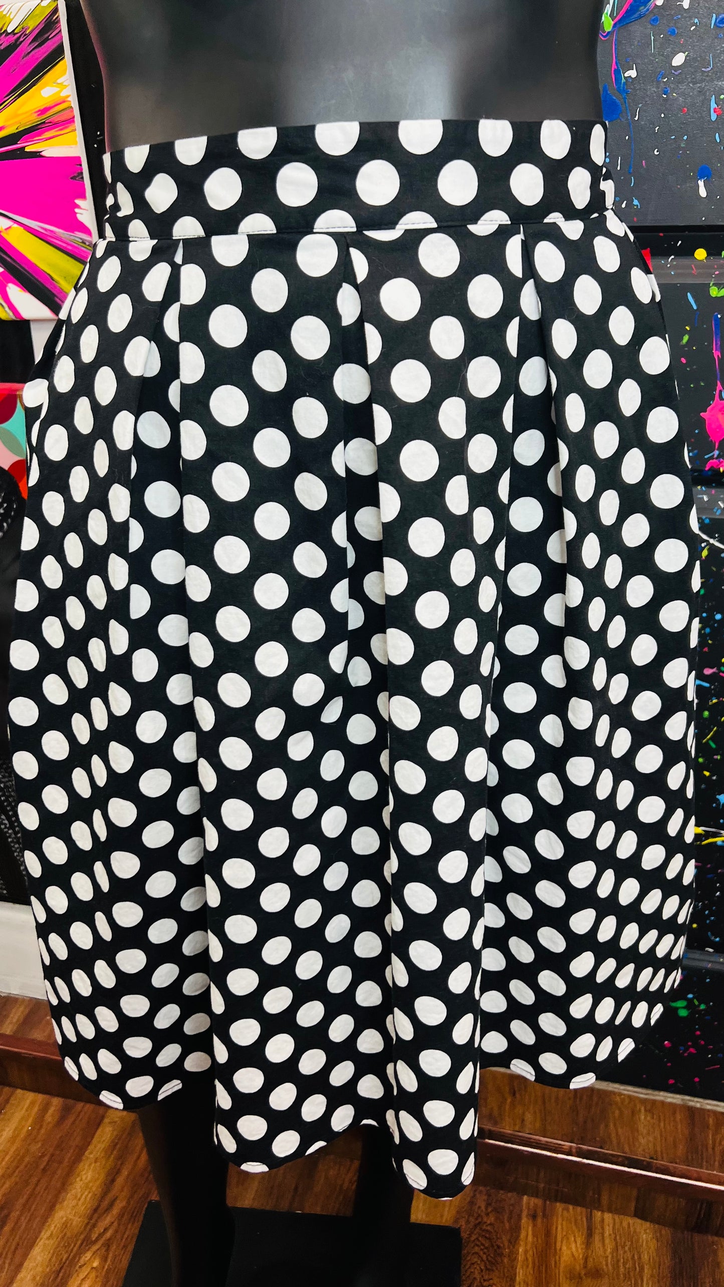 Polka dot Black & White Skirt (20)