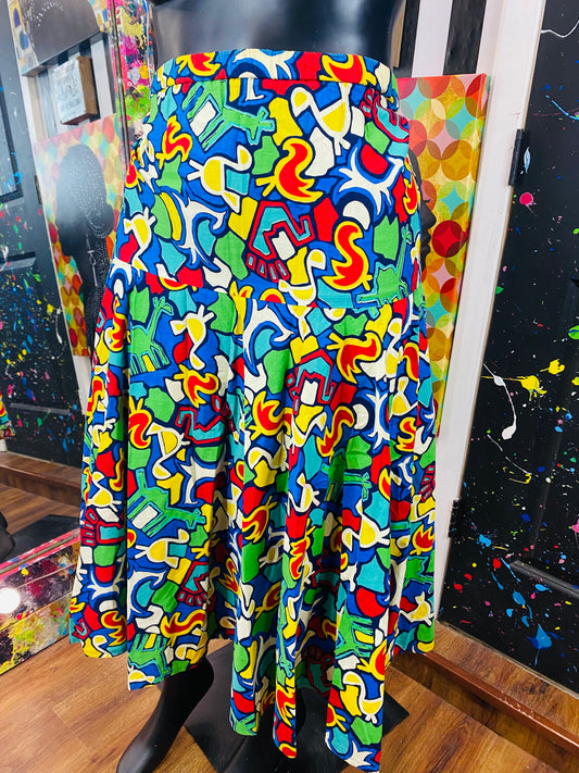 Vintage Primary Colors Skirt