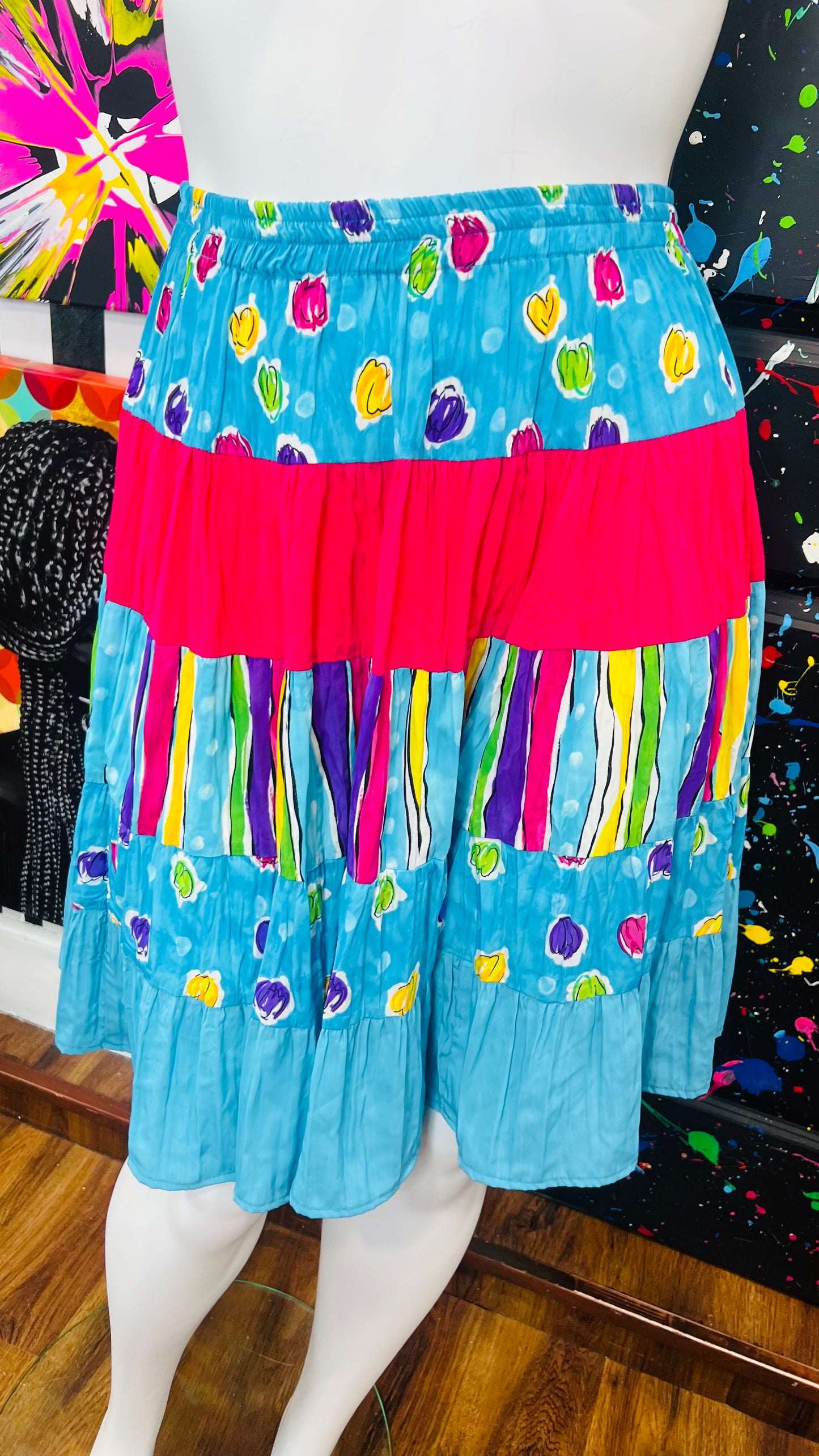 Vintage 80’s Rayon Skirt (16)
