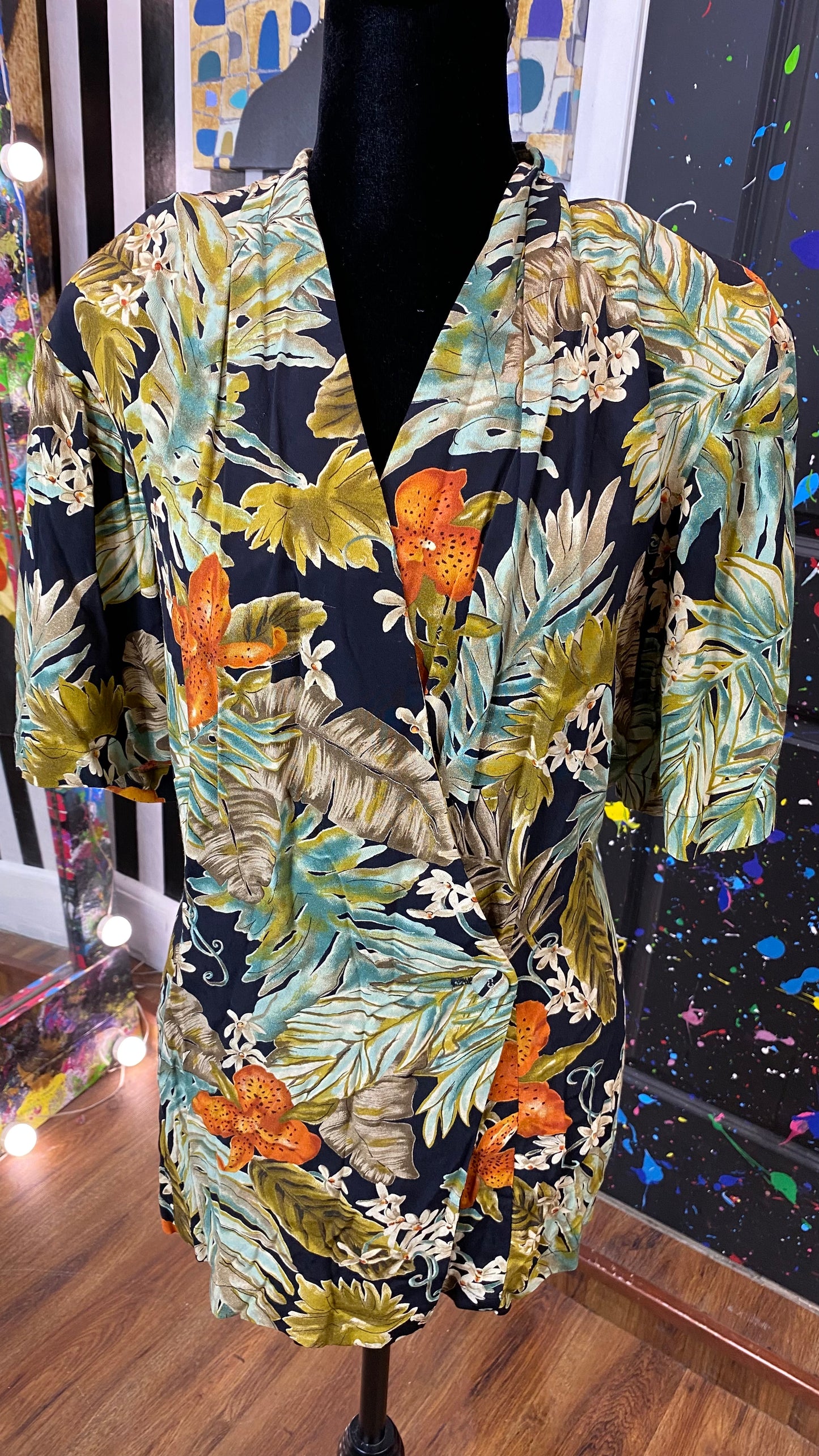 Vintage Carole Little Short Sleeve Blouse