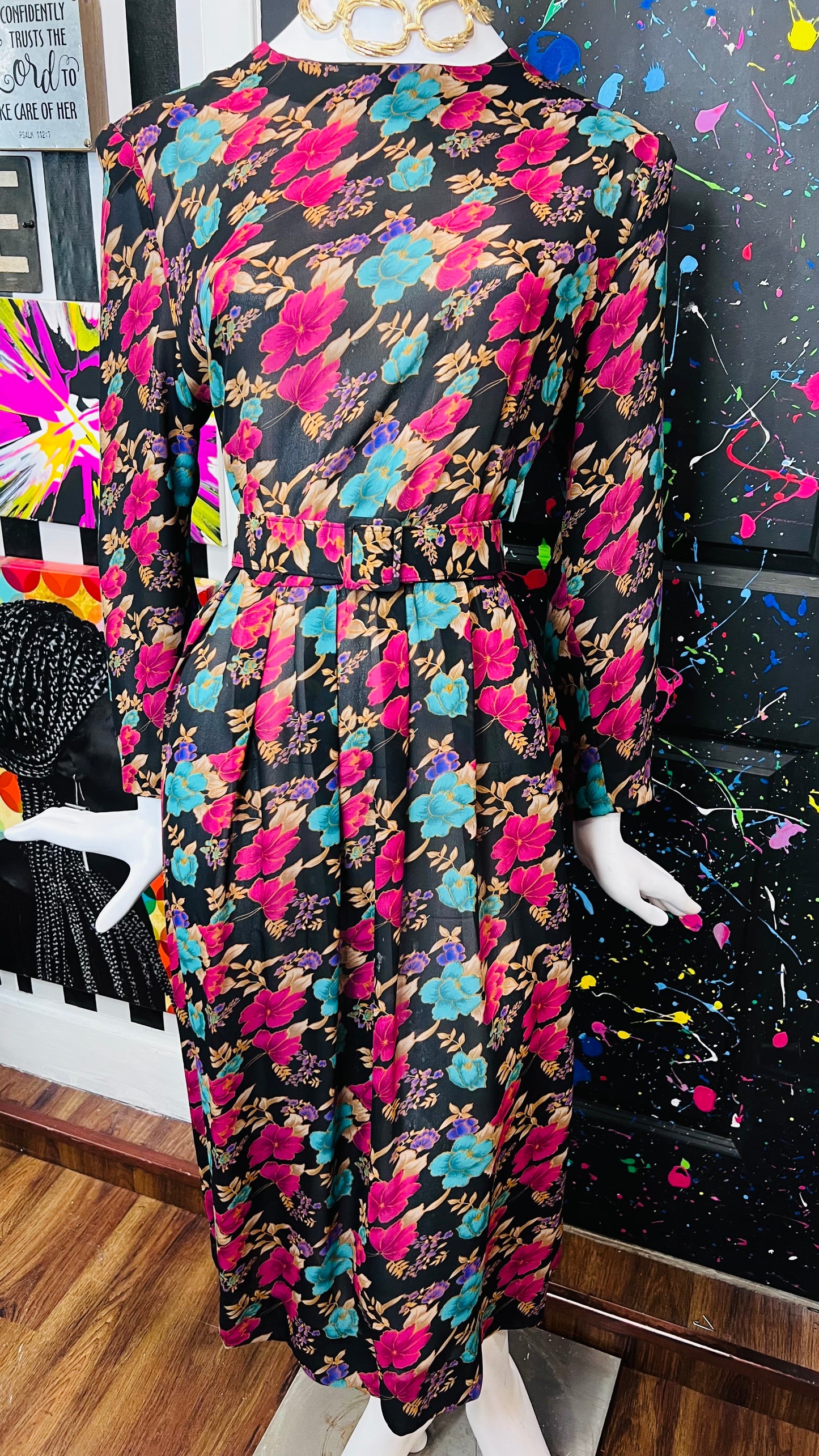 Vintage Floral Dress (16)