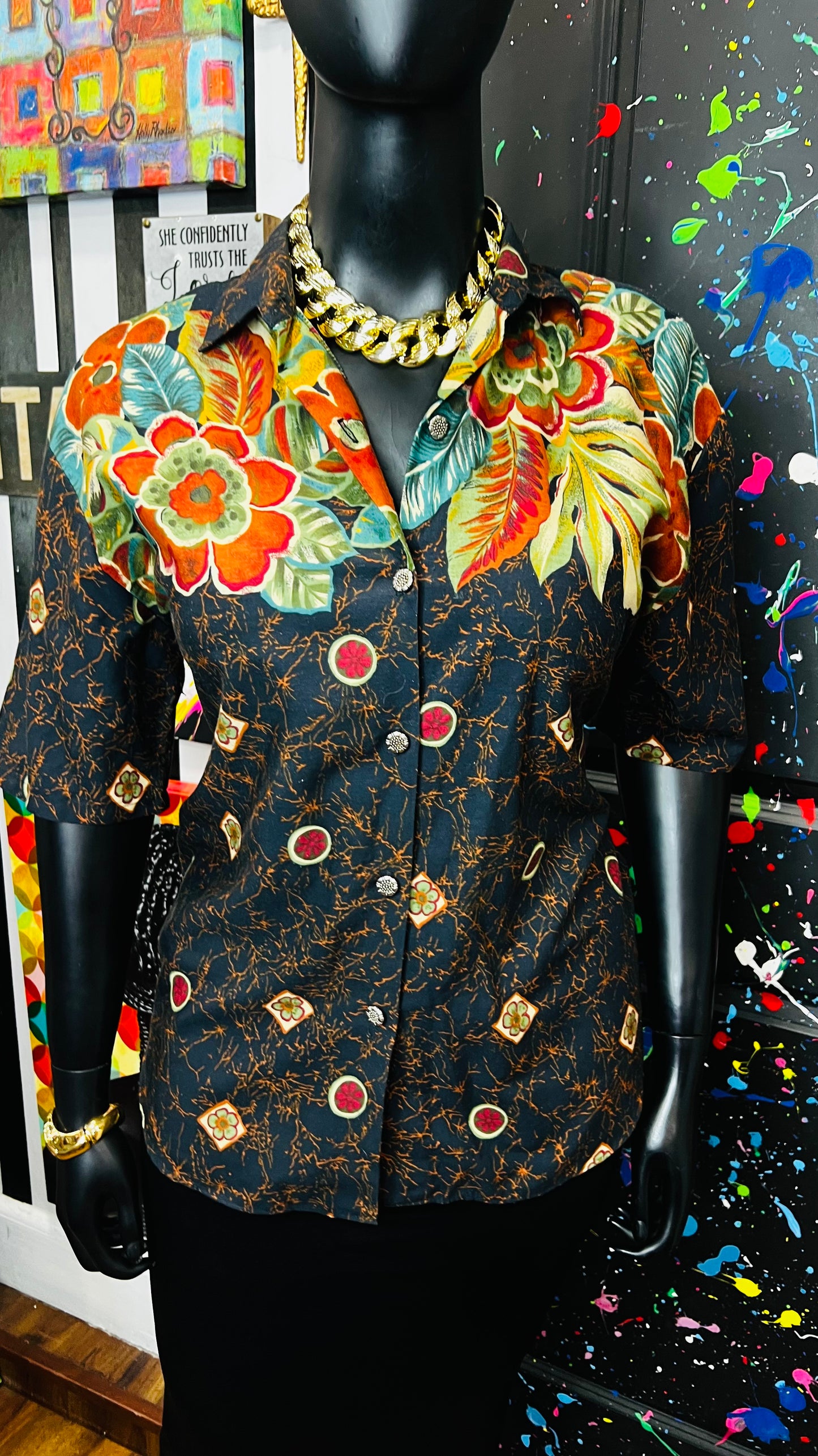 Vintage Abstract Blouse (16)