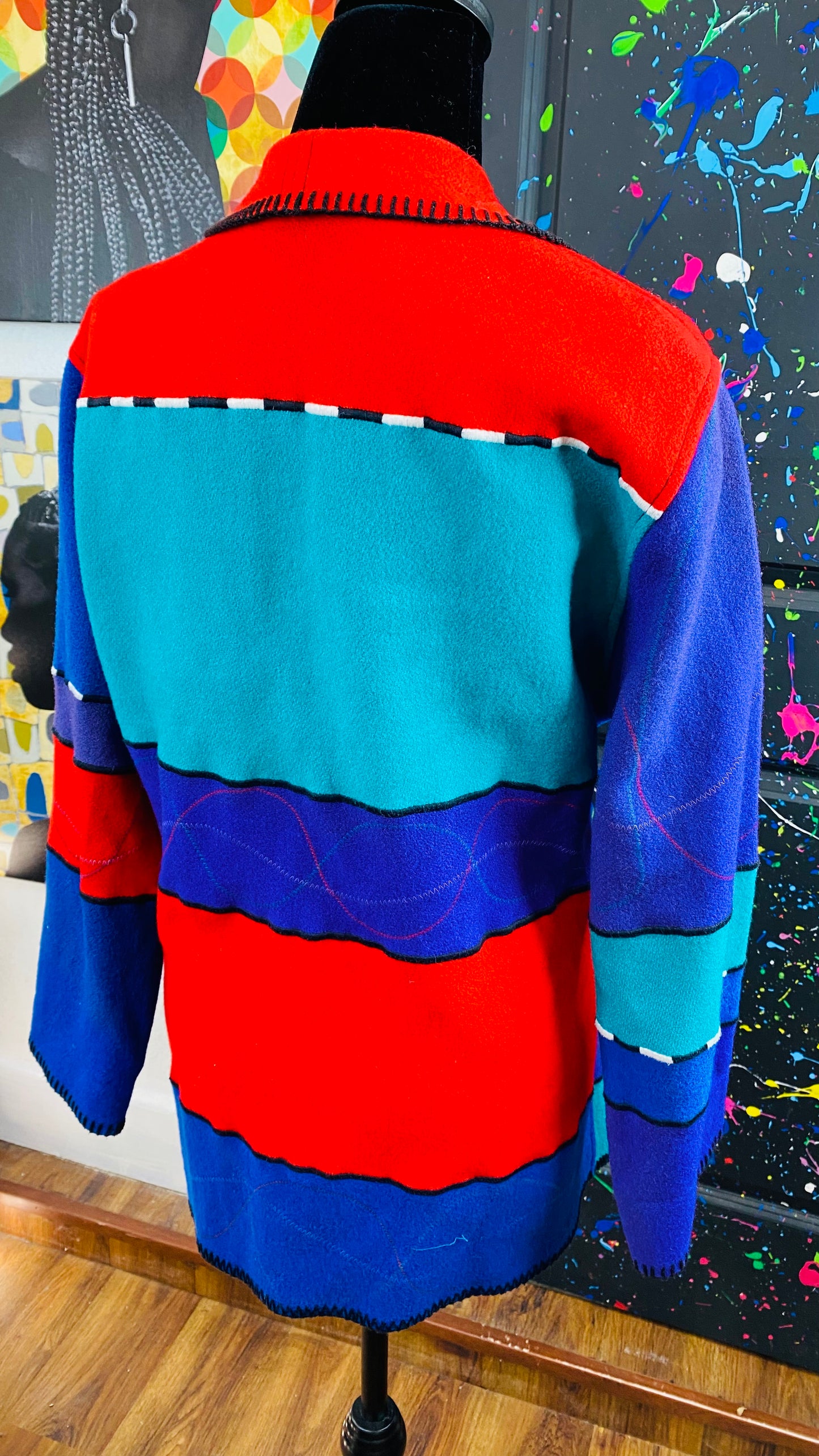 Vintage Striped Colored Jacket