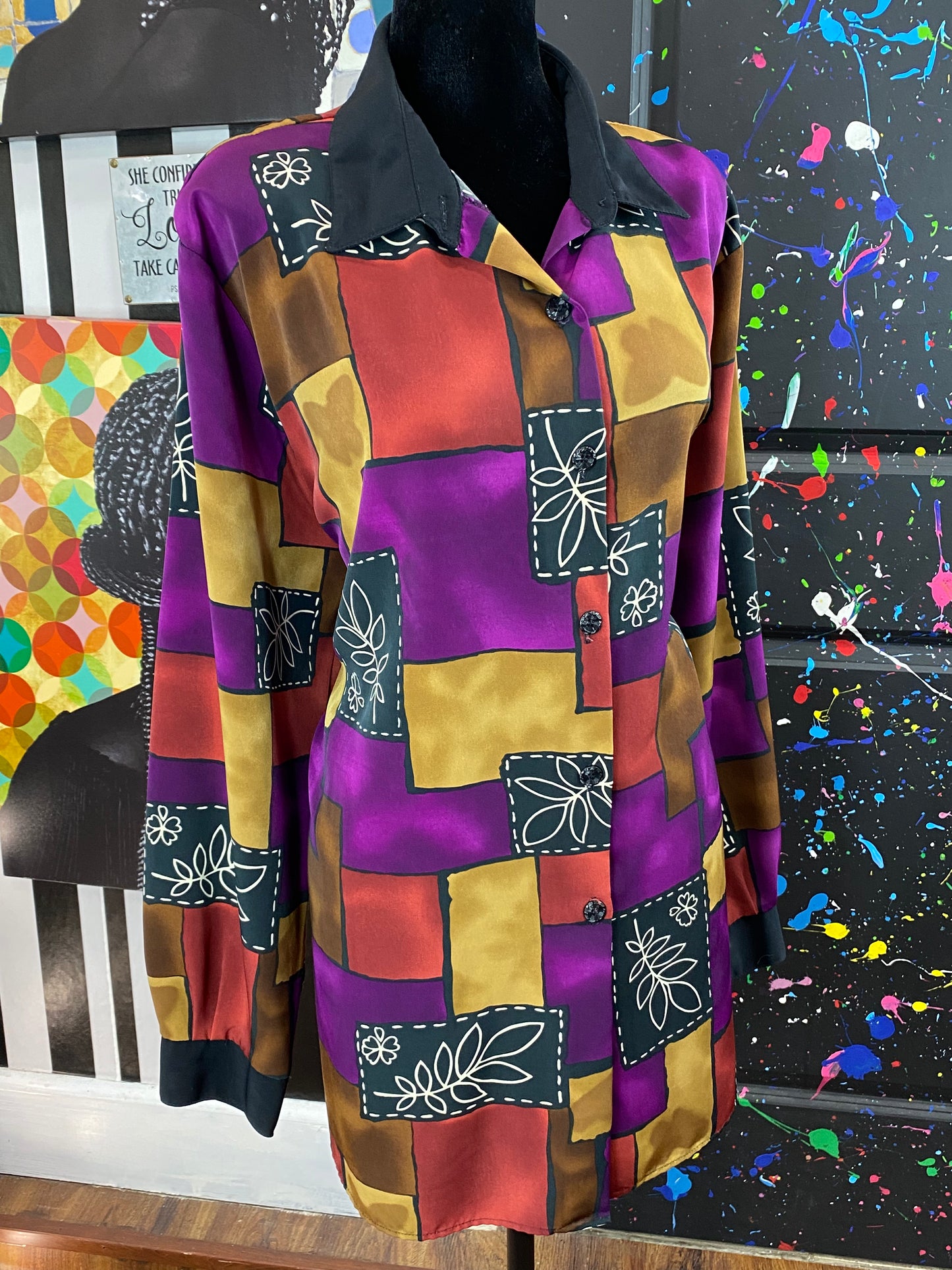 Vintage Caliche’ Long Sleeve Blouse