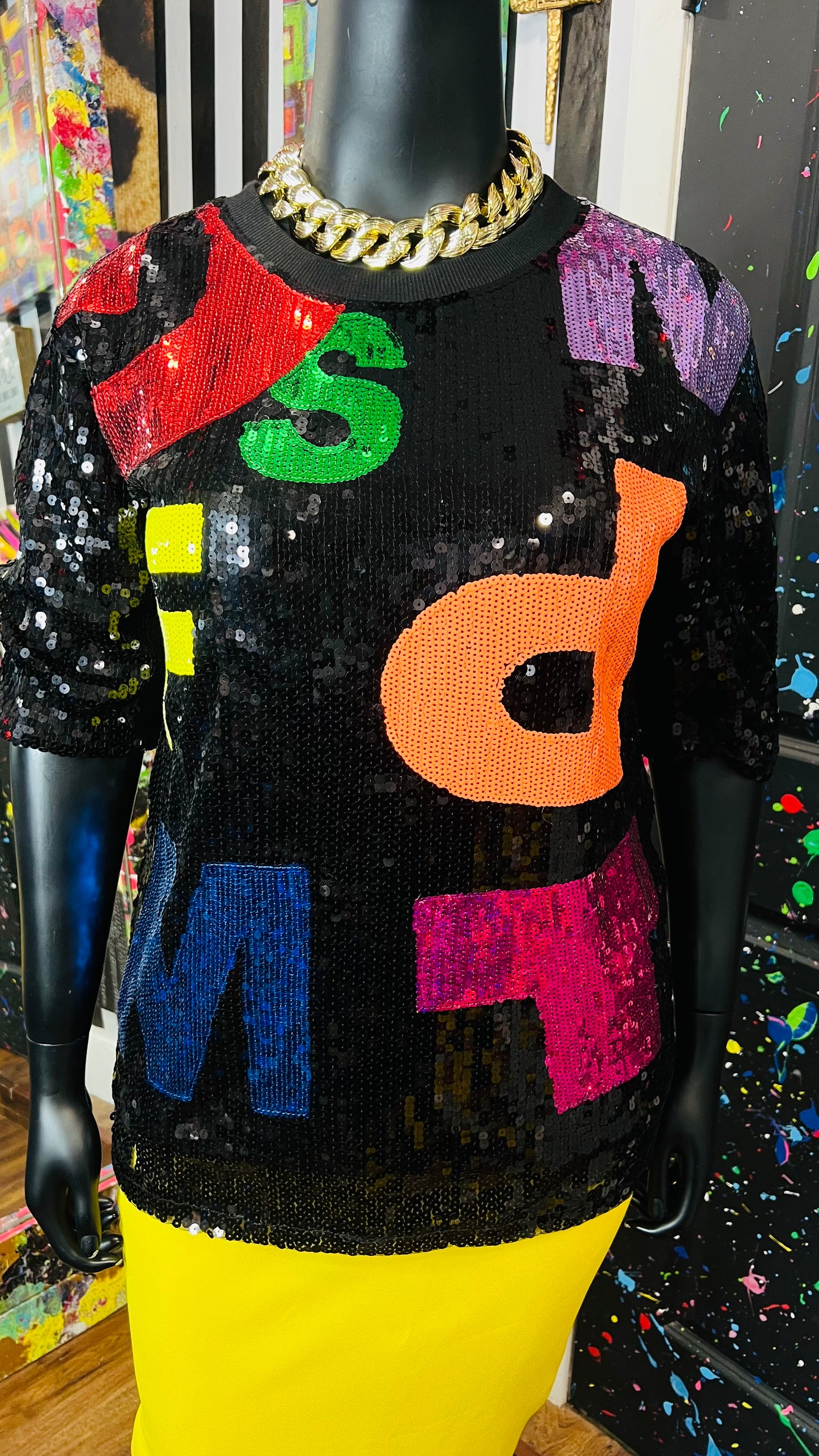 Super Fun Sequin Letter Blouse (18/20)