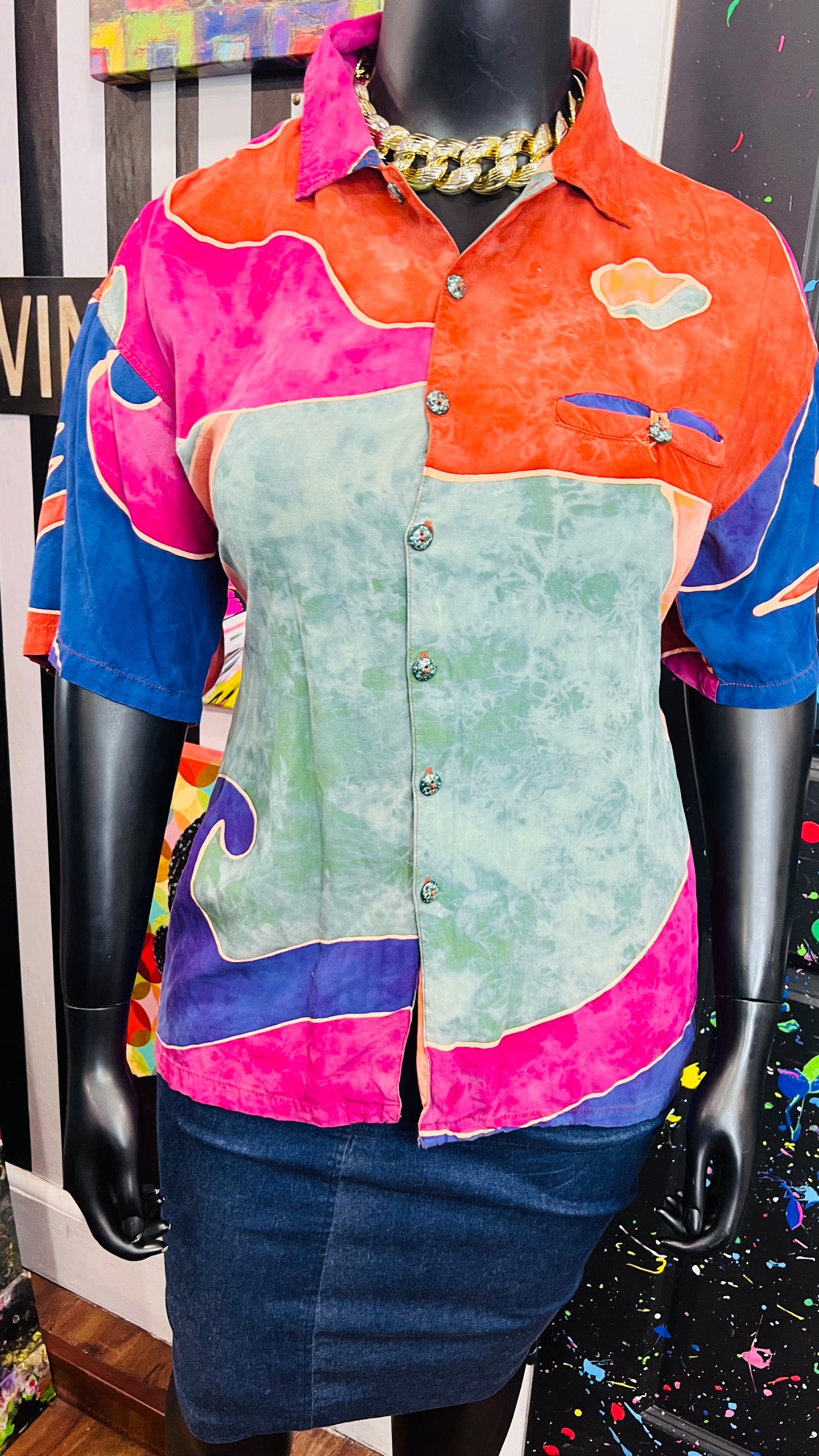 Vintage Rayon ‘Tantrum’ Blouse (18)