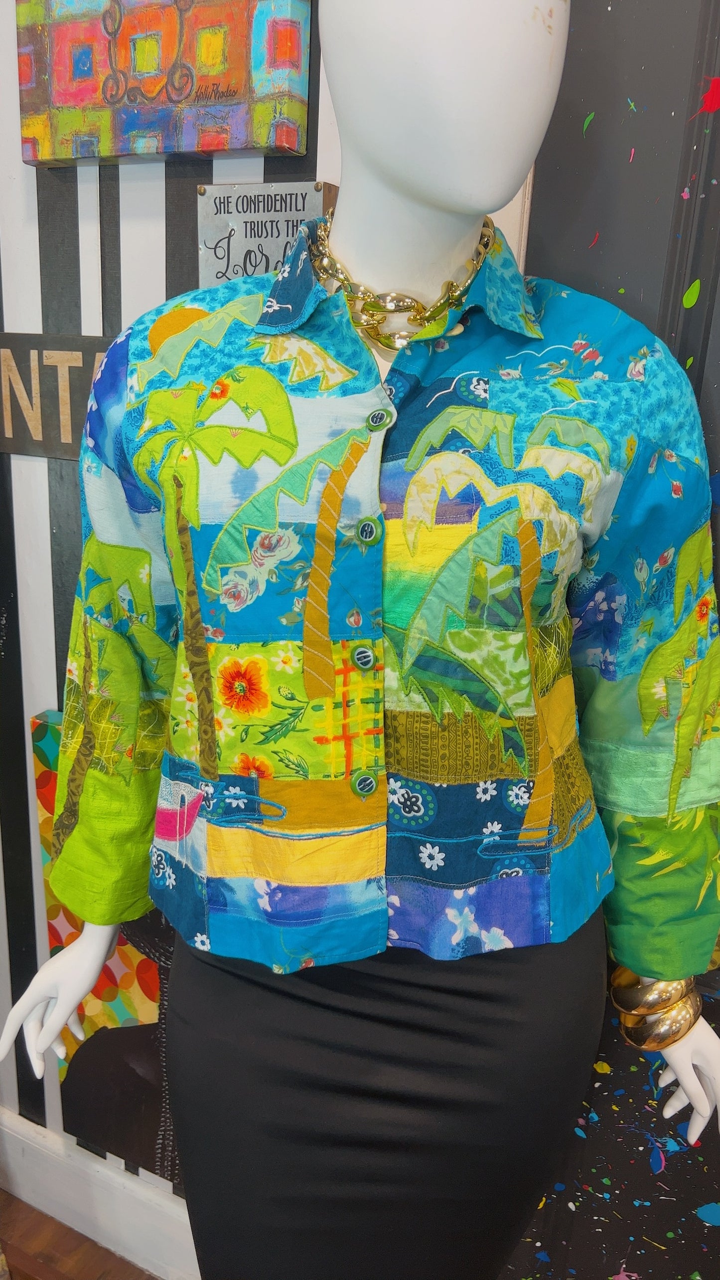 Vintage Sandy Starkman Abstract Jacket (14)