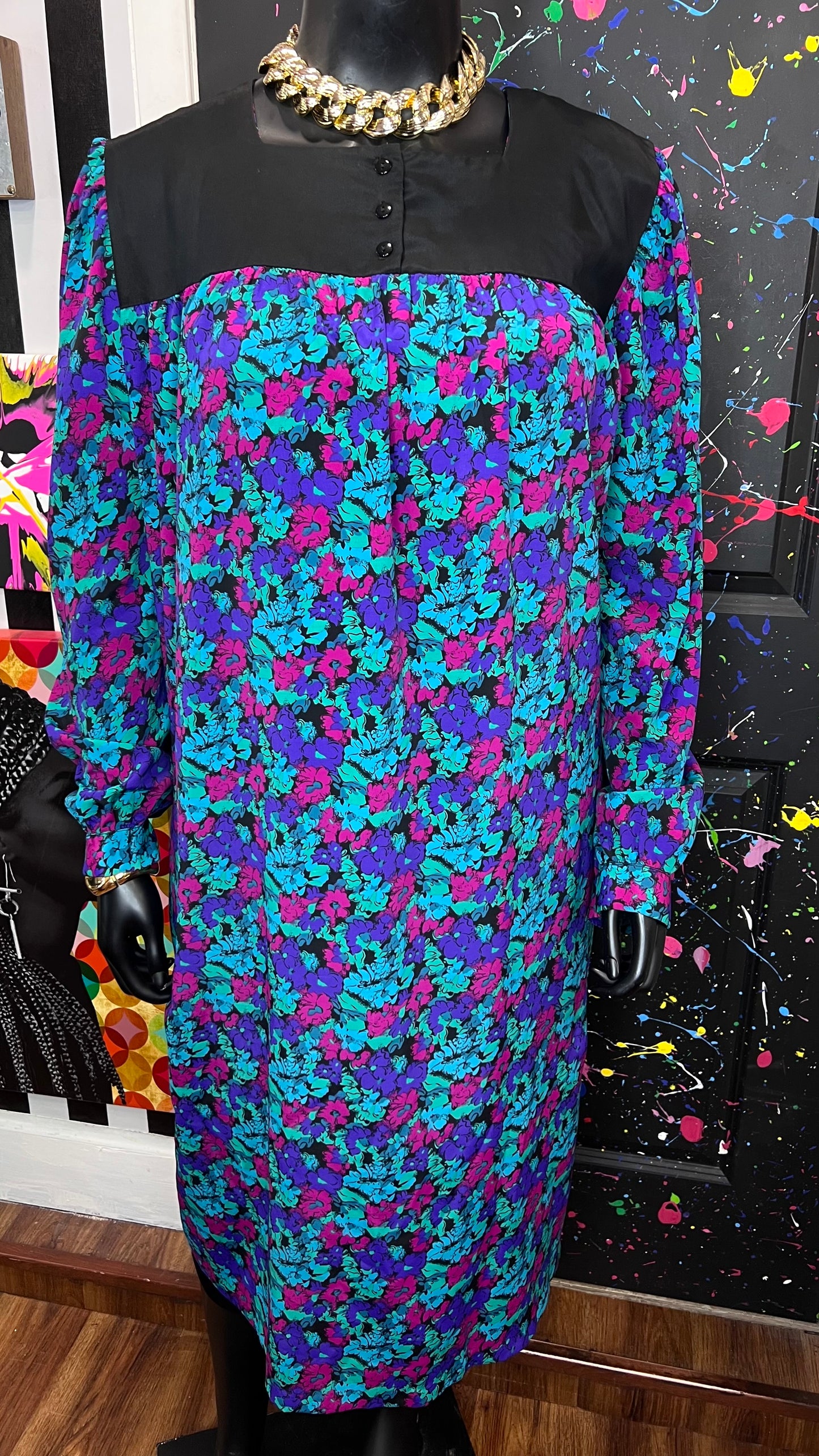 Vintage Floral Dress (26/28)