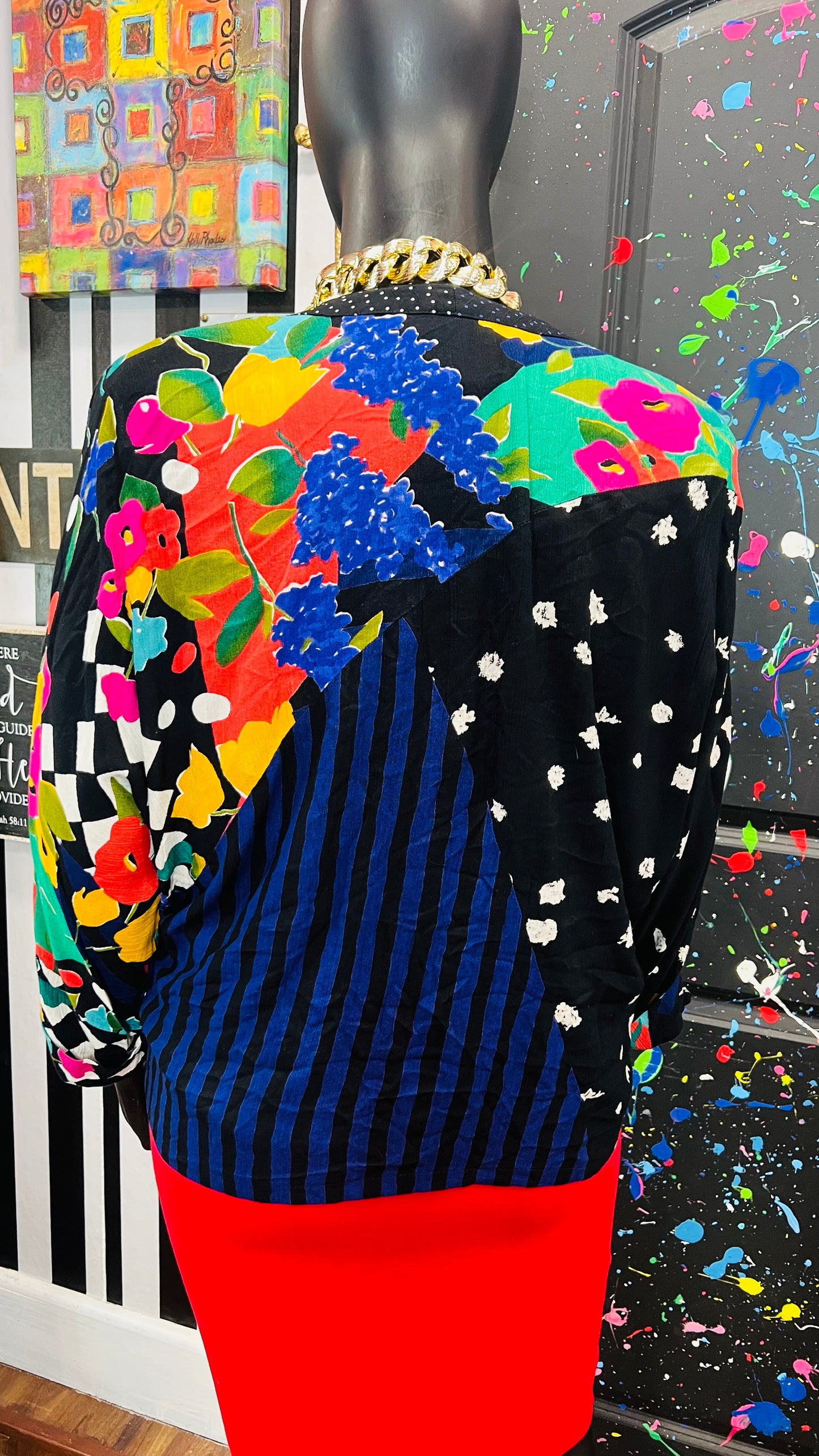 Vintage Carole Little Rayon Jacket (20)