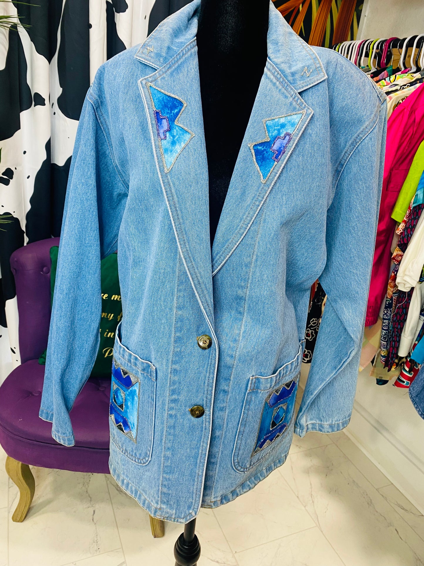 Vintage C•M•C Denim Blazer