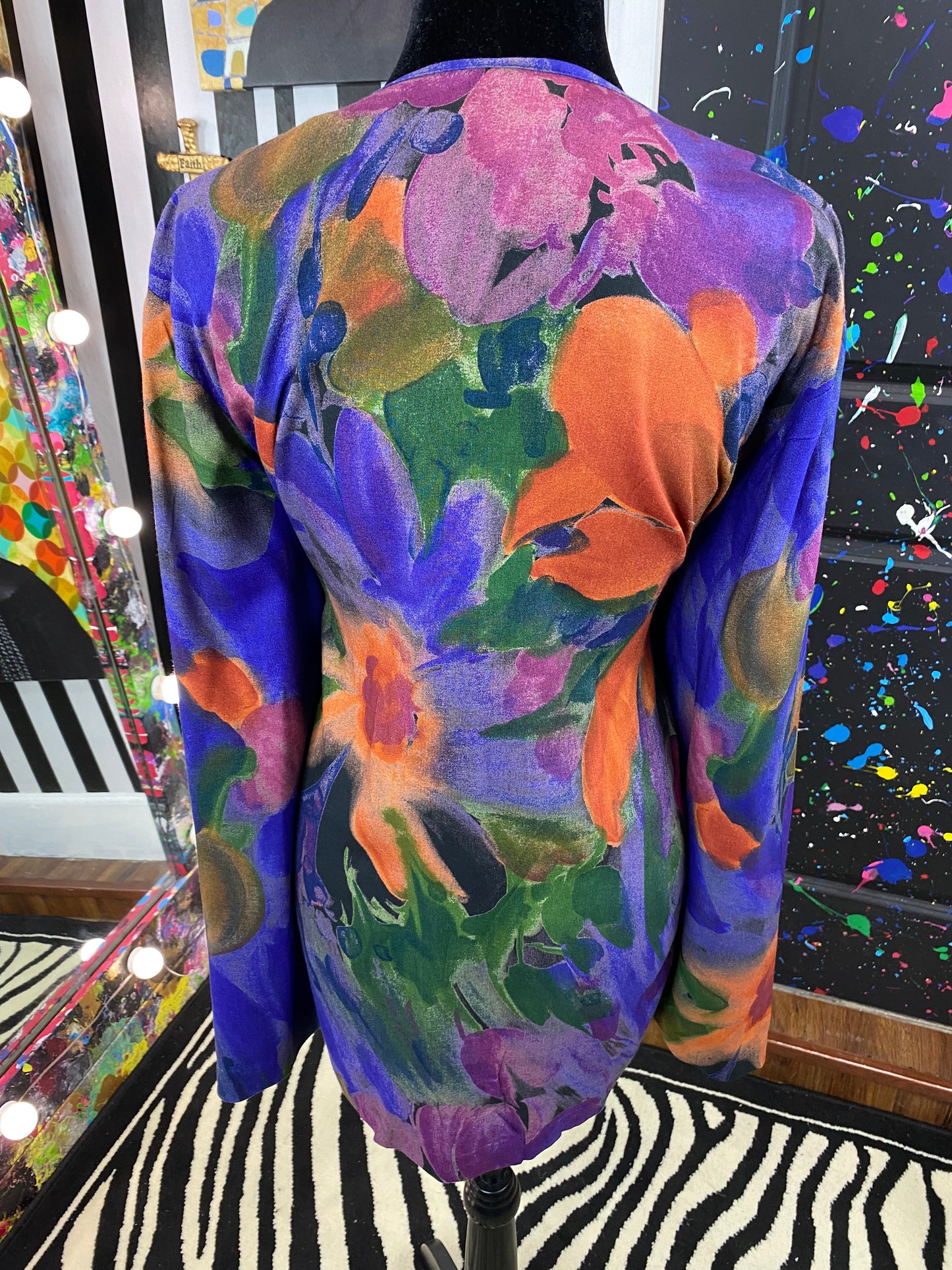 Vintage Floral Long Sleeve Blouse