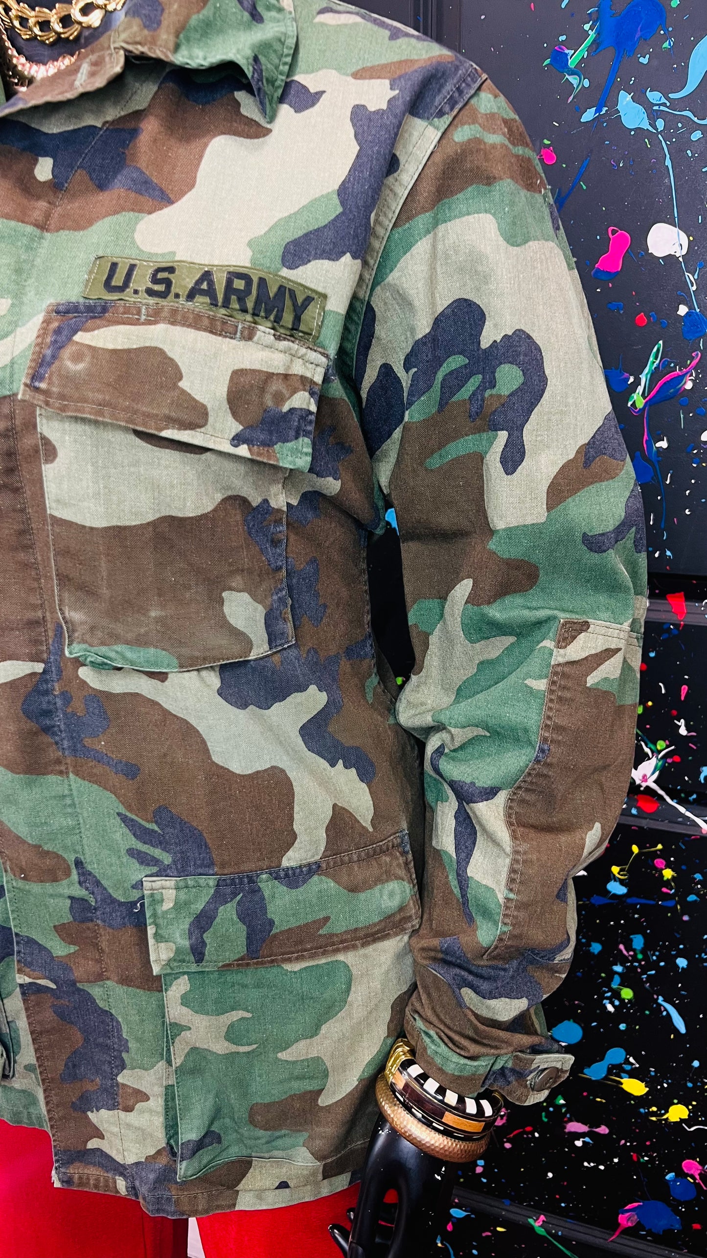 Vintage Authentic Army Camouflage Jacket (16)