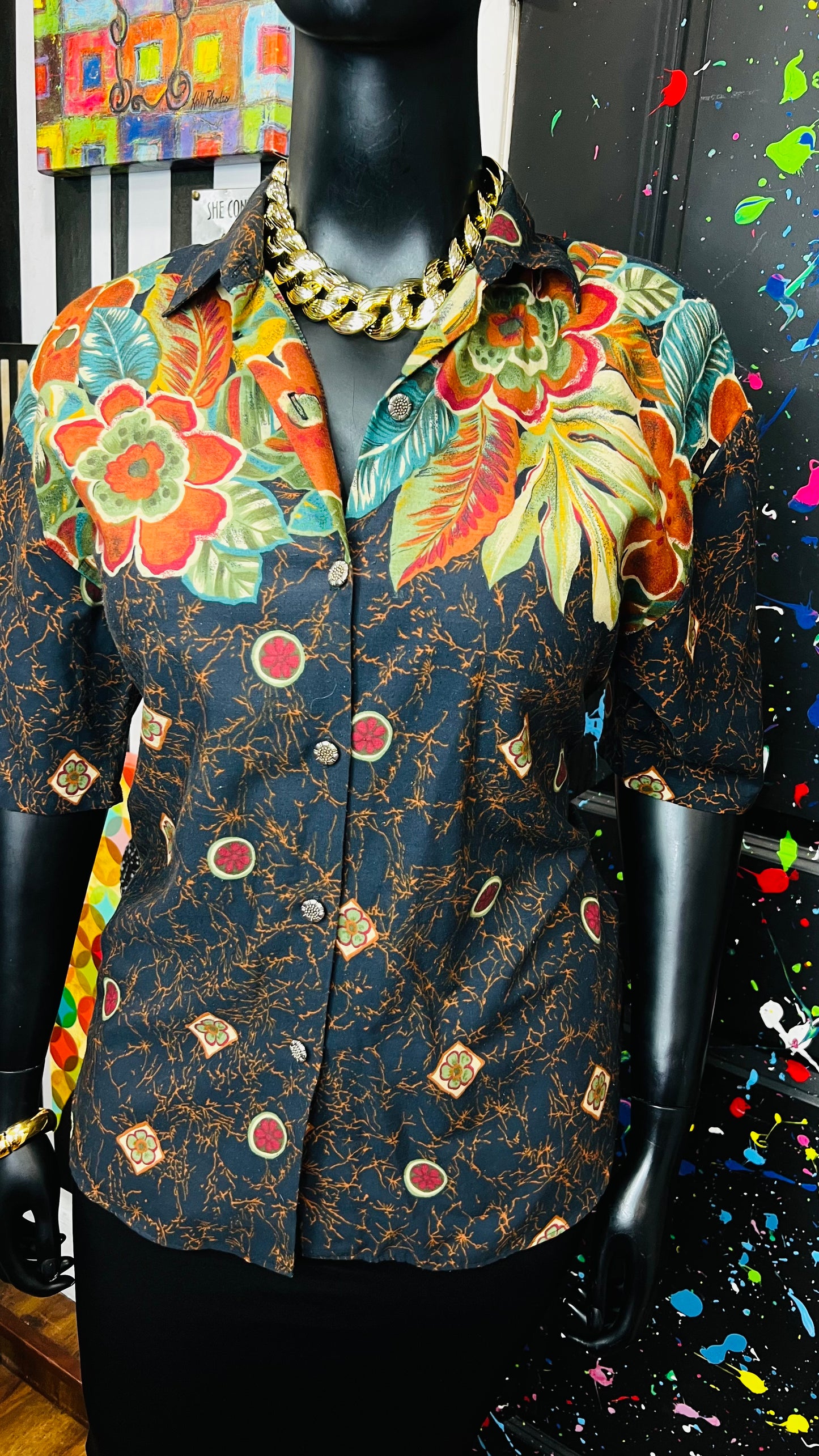 Vintage Abstract Blouse (16)