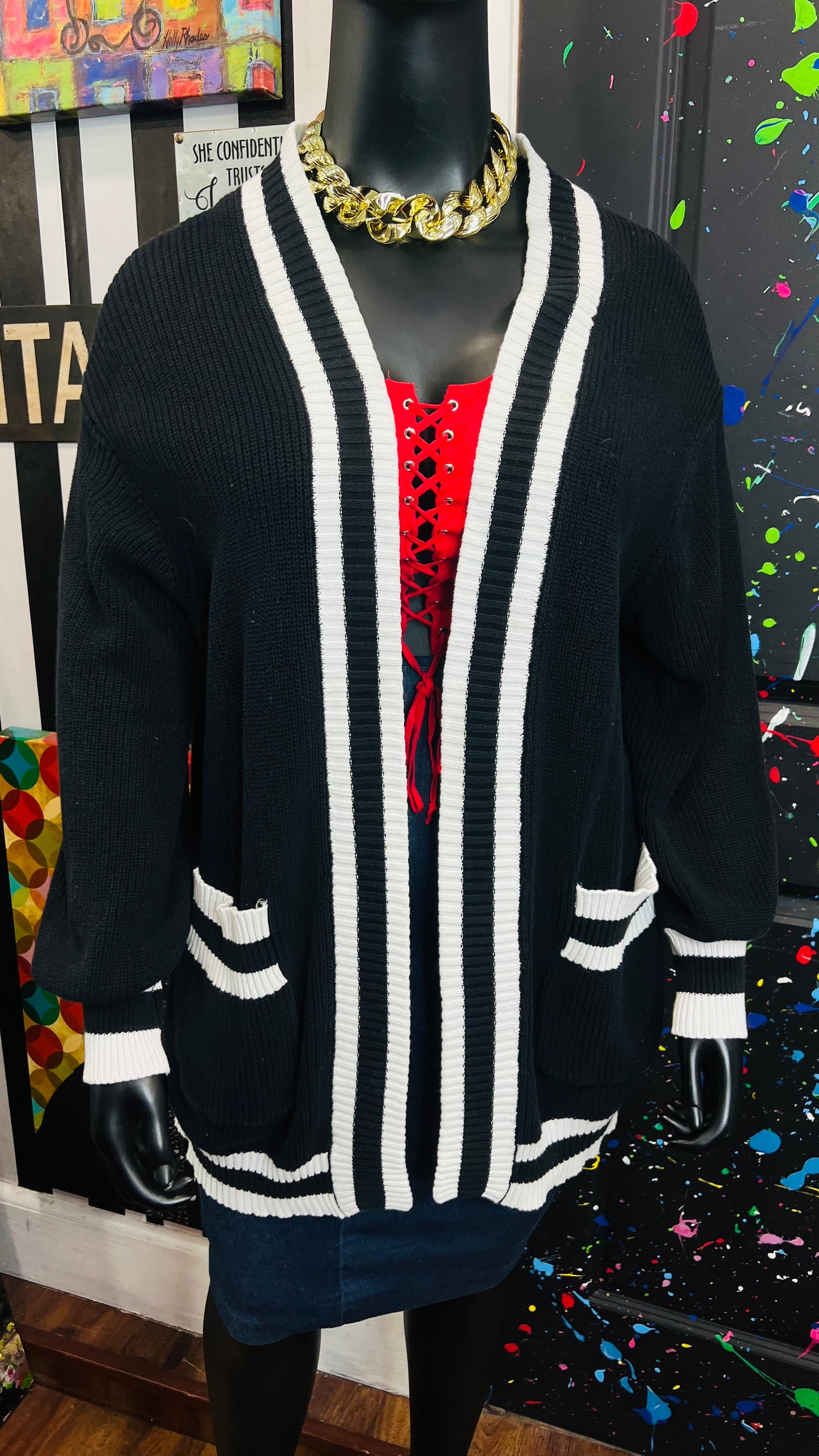 Black & White Cardigan (22)