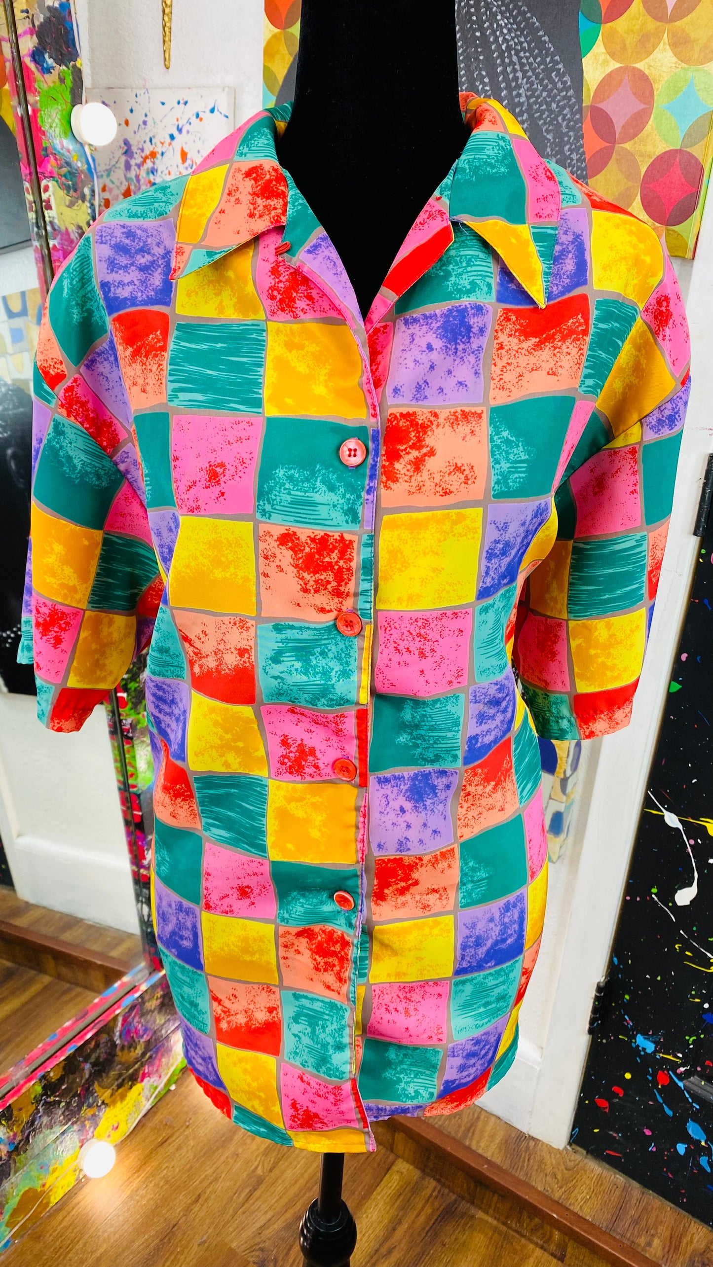 Vintage Short Sleeve Blouse