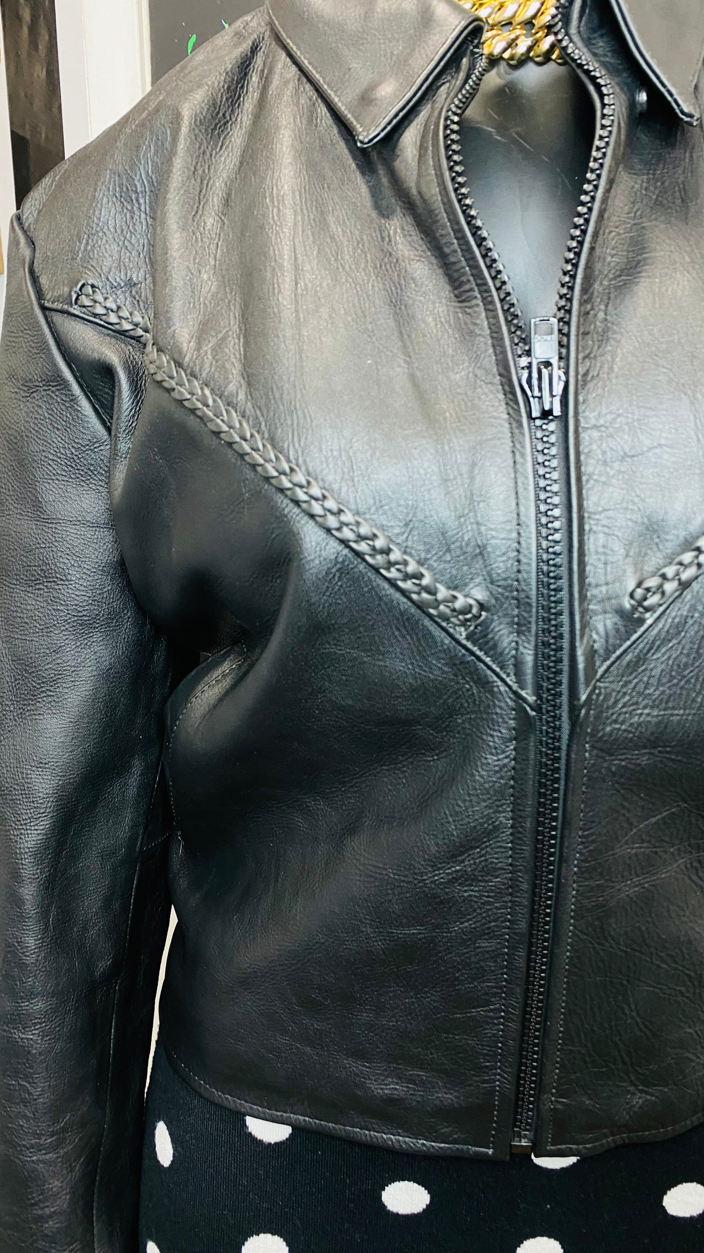 Vintage Genuine Leather Black Jacket (18)