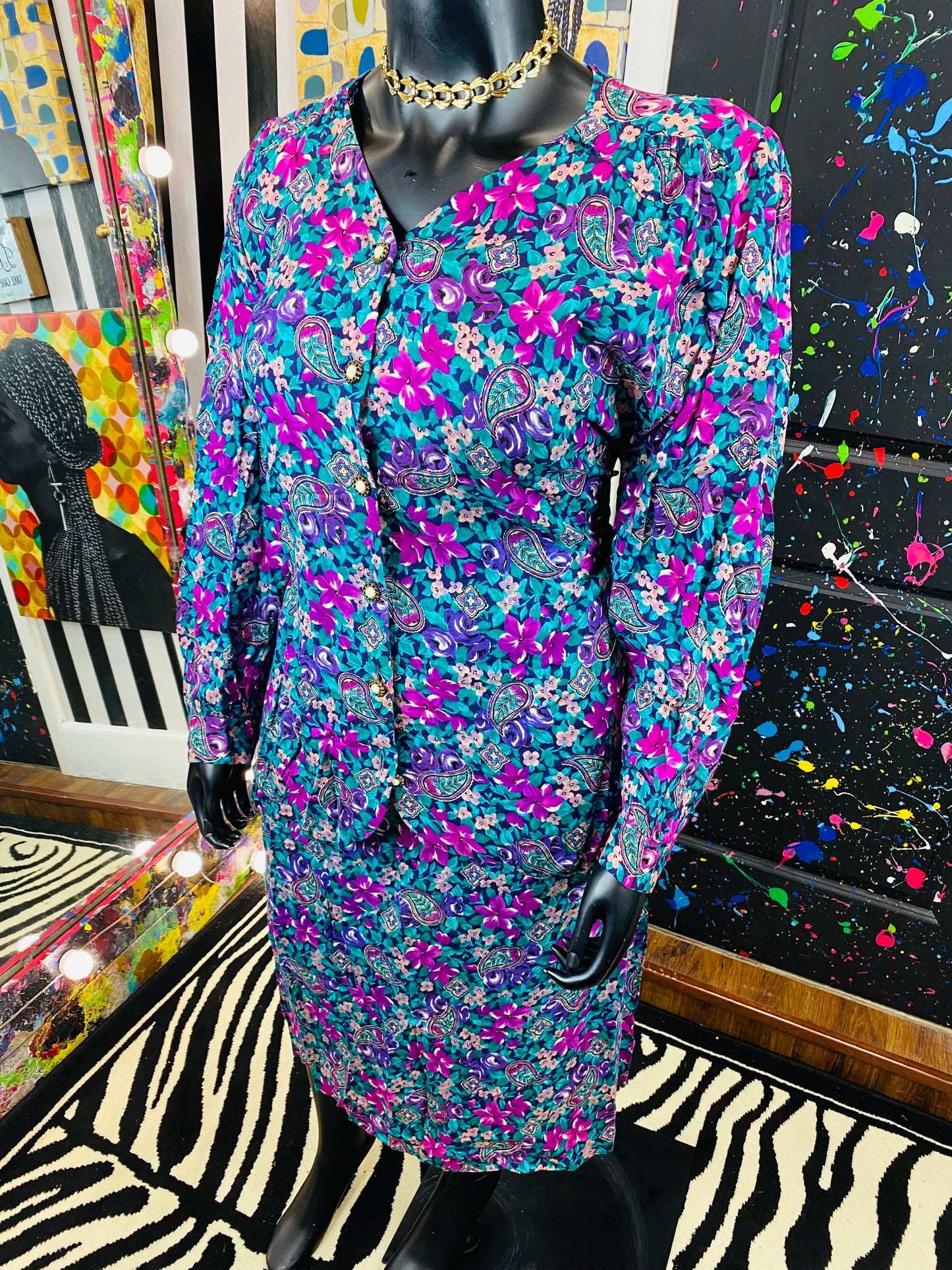 Vintage Gossip 2 piece Skirt Set