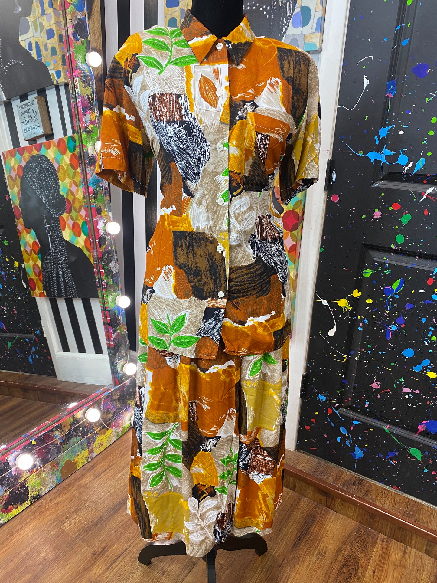 Vintage Melrose 2 piece Skirt Set