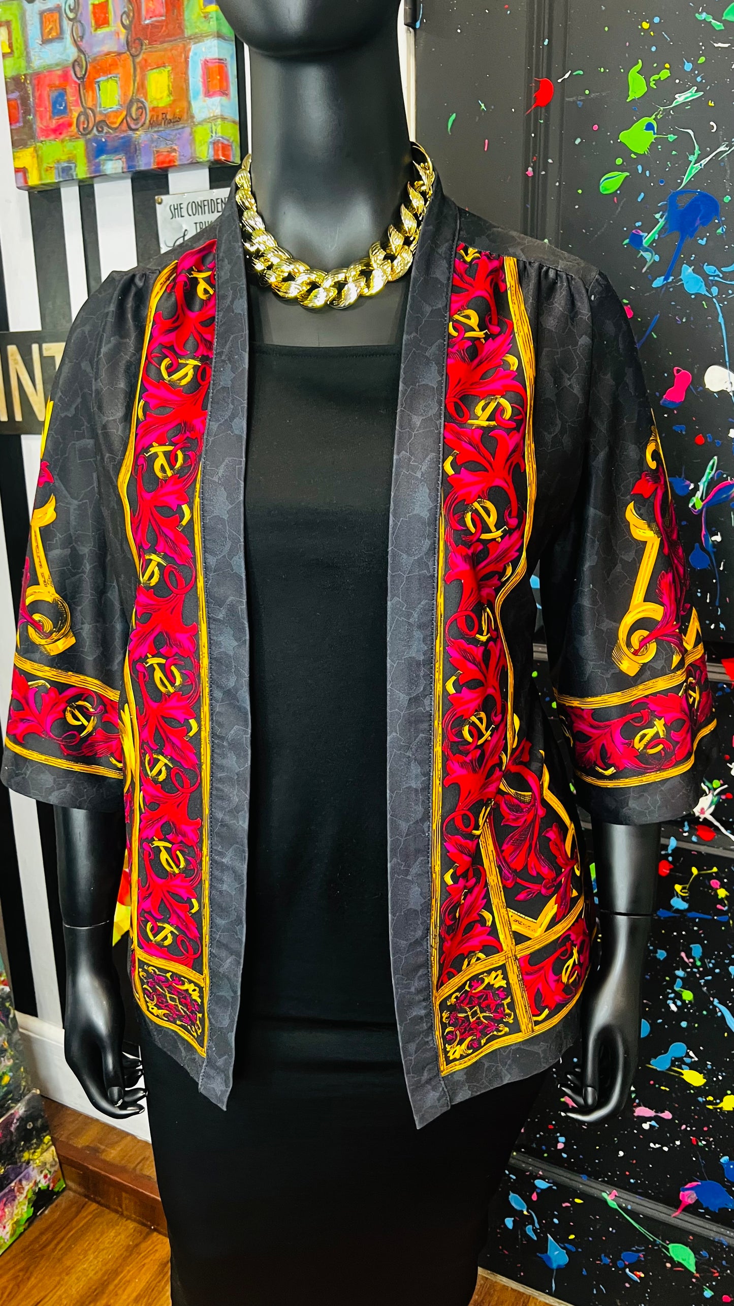 Vintage Blouse w/ Attached Duster (24)