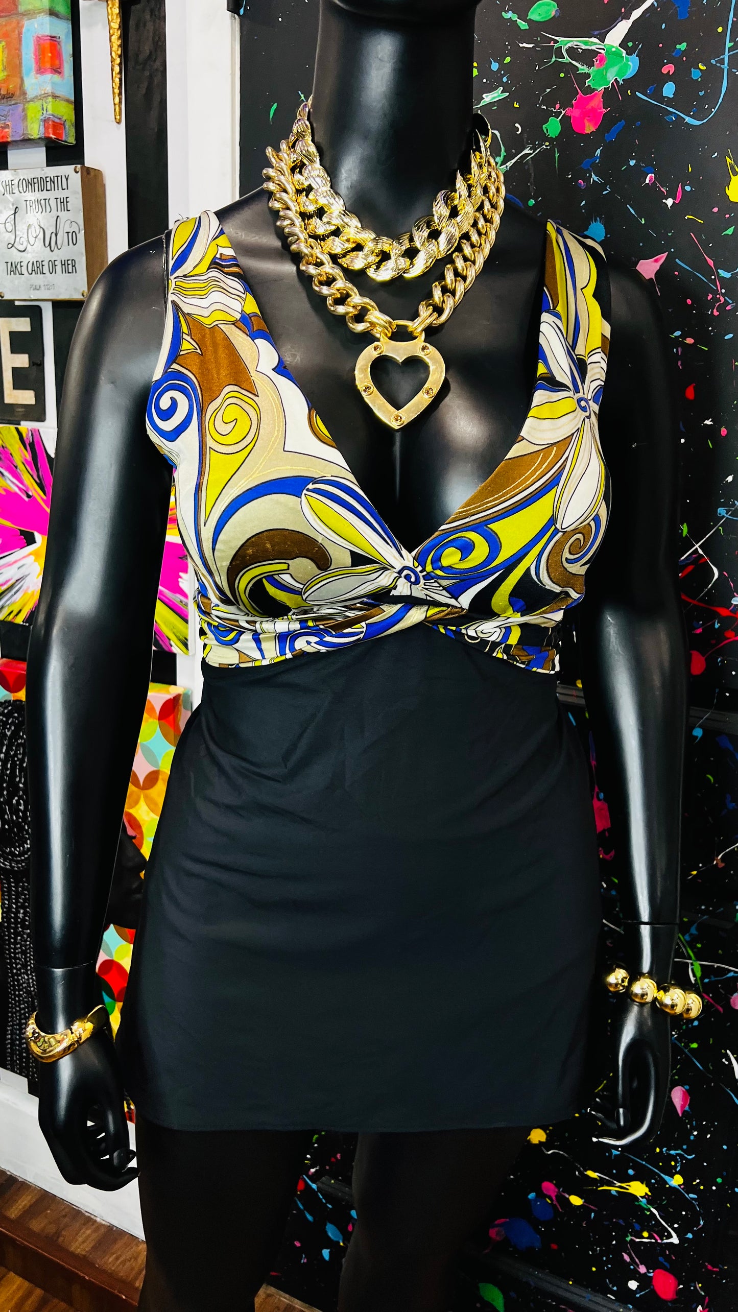 Vintage Abstract Swim Suit (20/22)