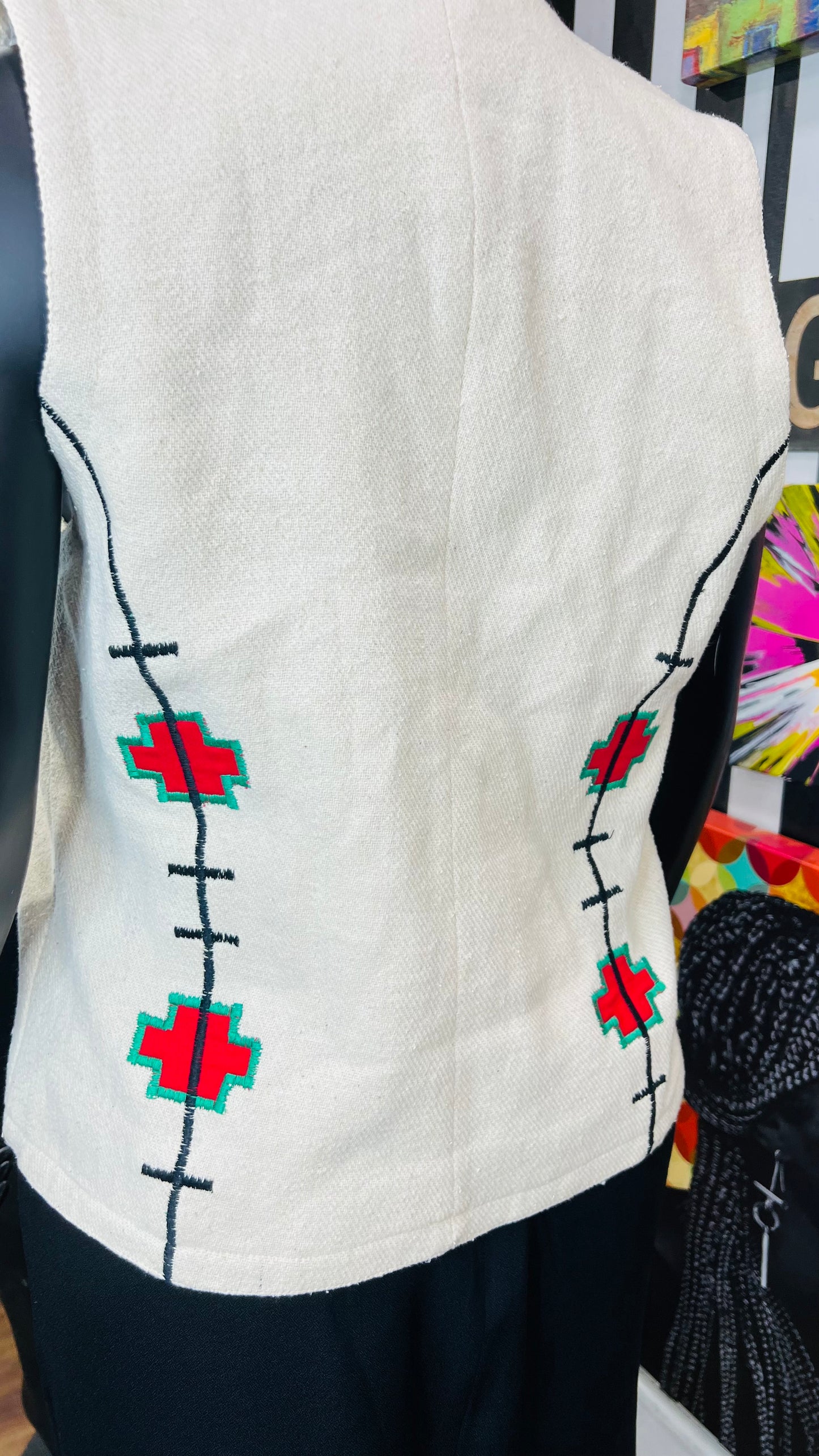 Vintage Tribal Print Vest (14)