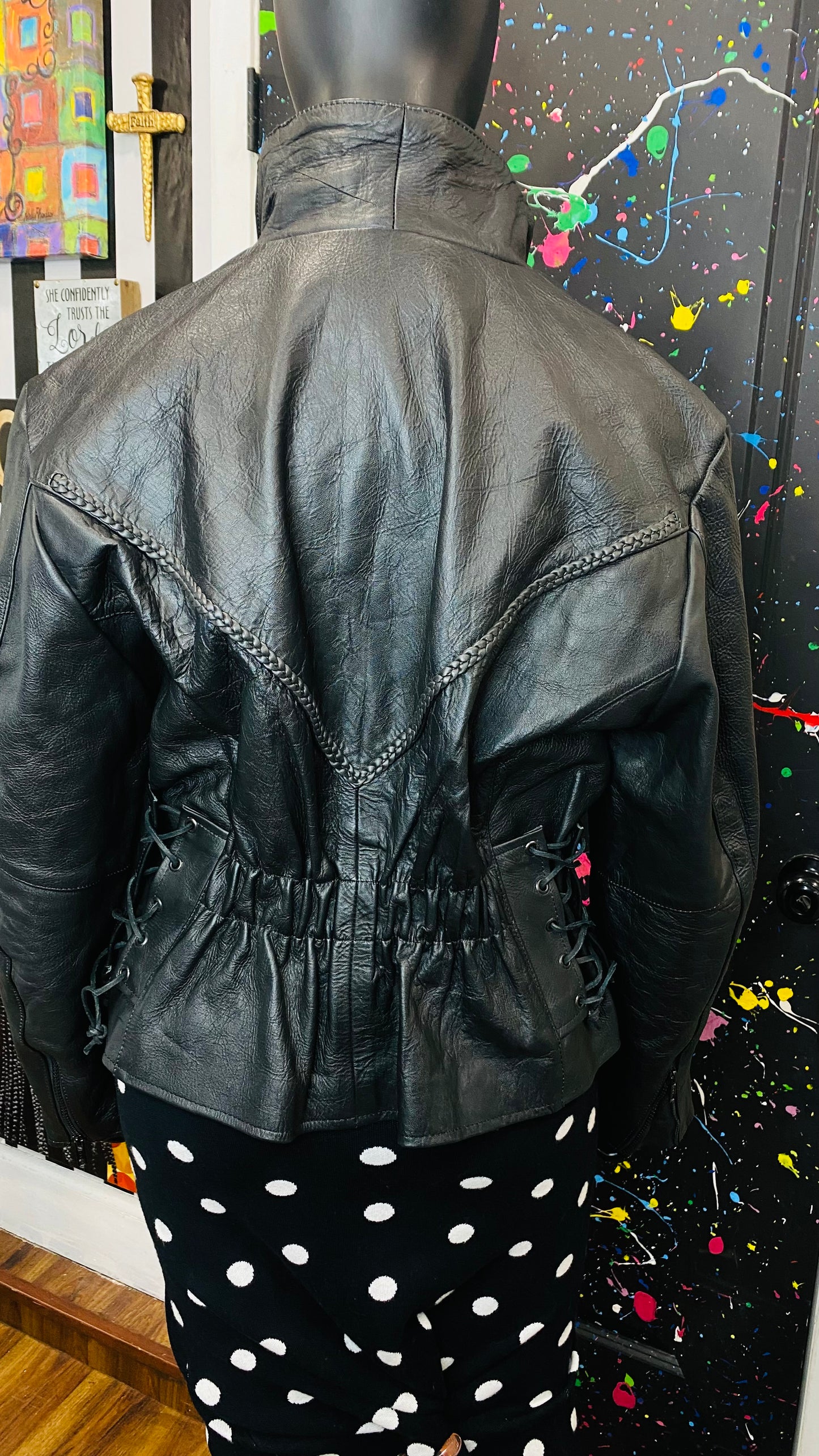 Vintage Genuine Leather Black Jacket (18)