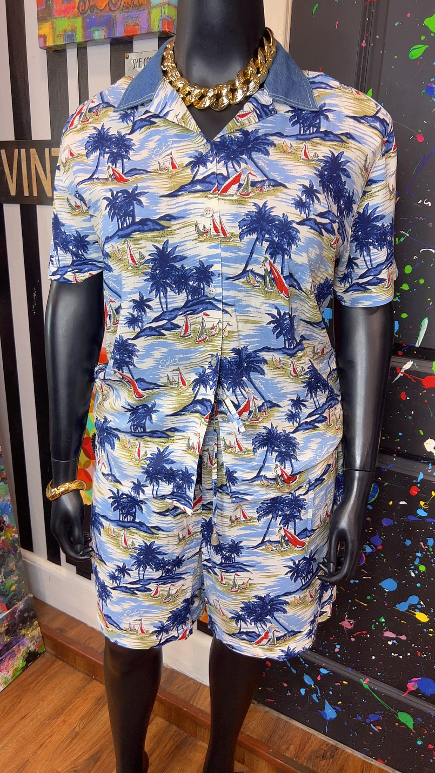 Vintage Tropical Shorts Set (16)
