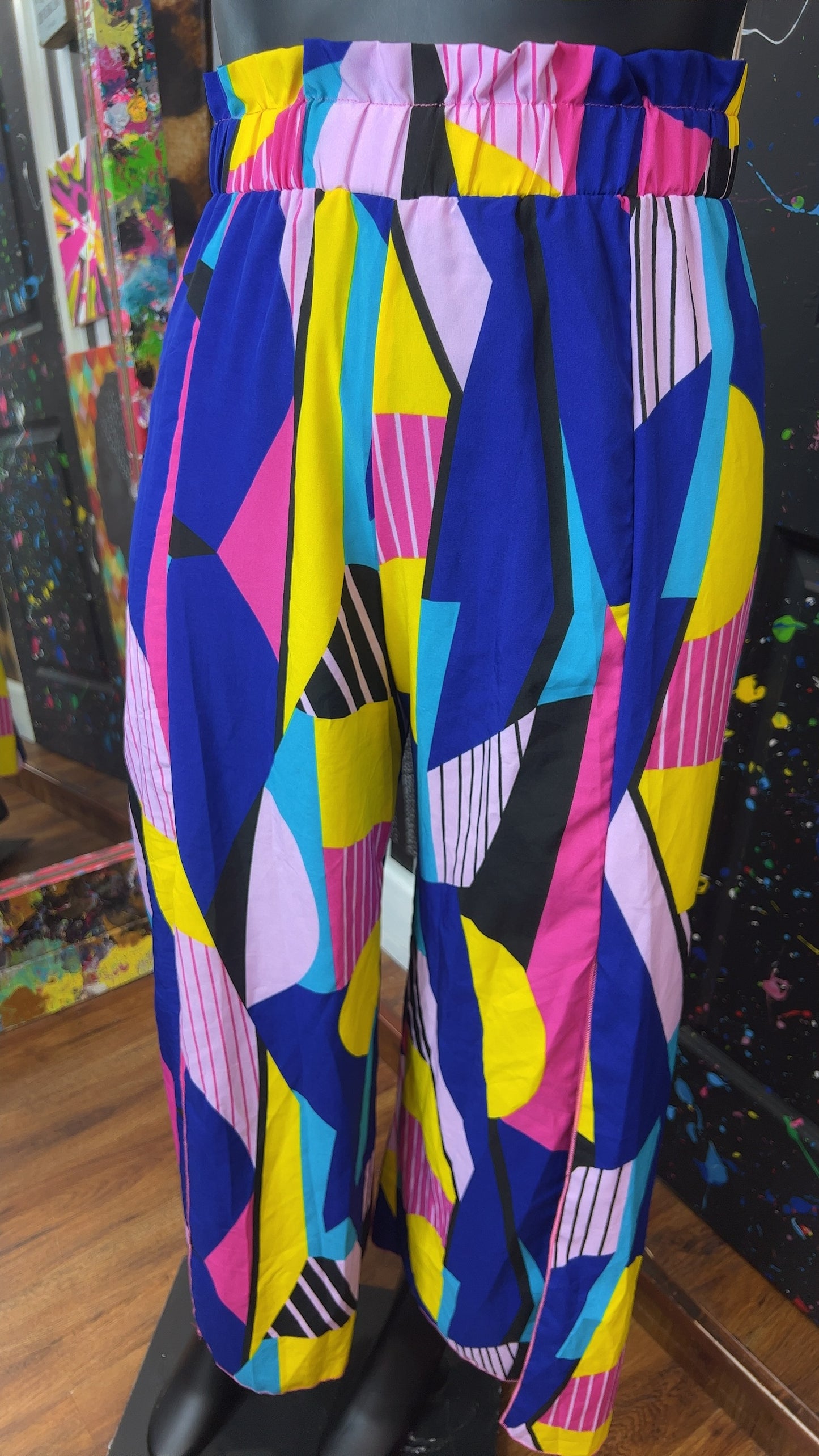 Fun Wide Leg Pants w/Front Split (18)