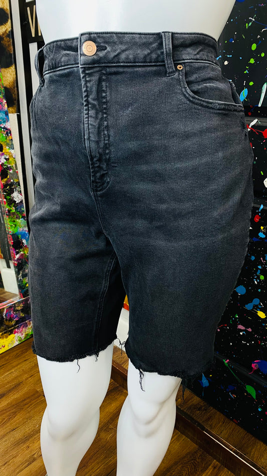 Black Denim Shorts- Has Stretch (22W)