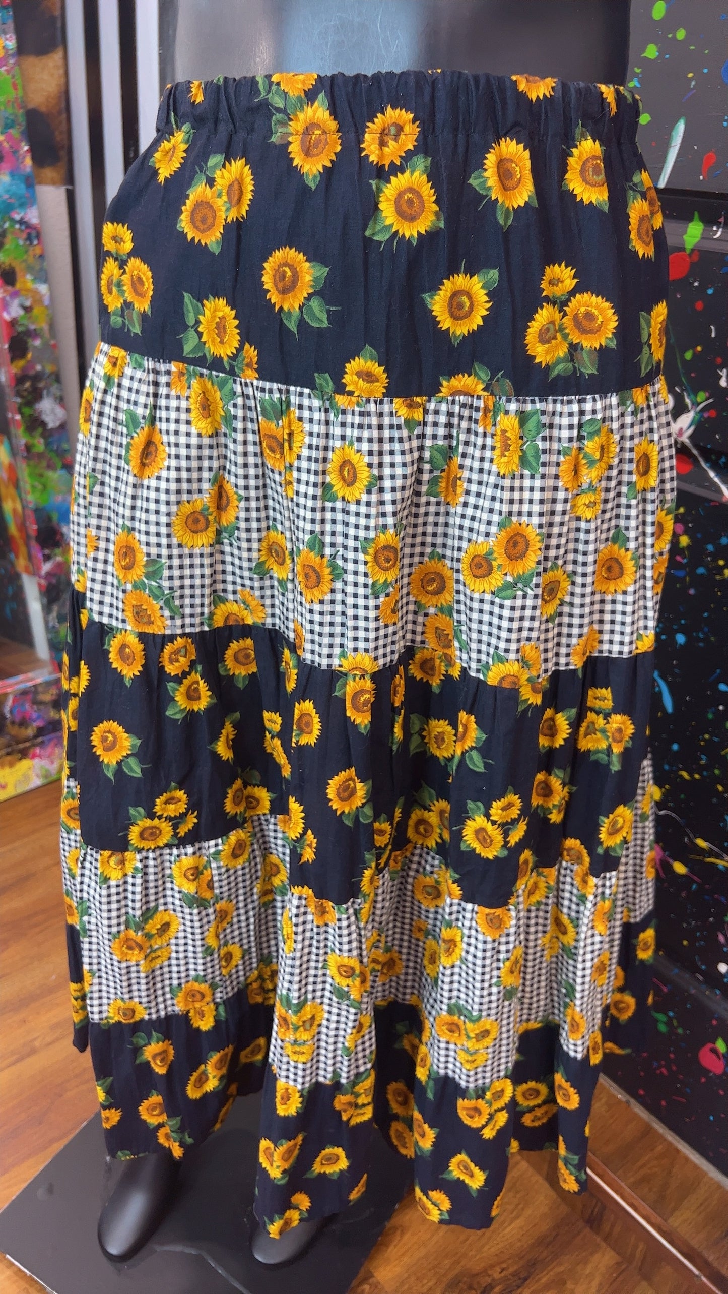 Vintage Sun Flower Skirt (20)
