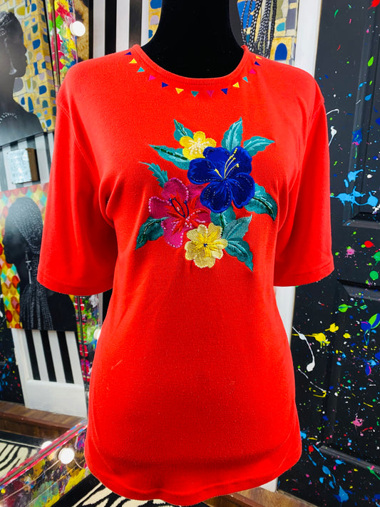 Vintage Floral Blouse