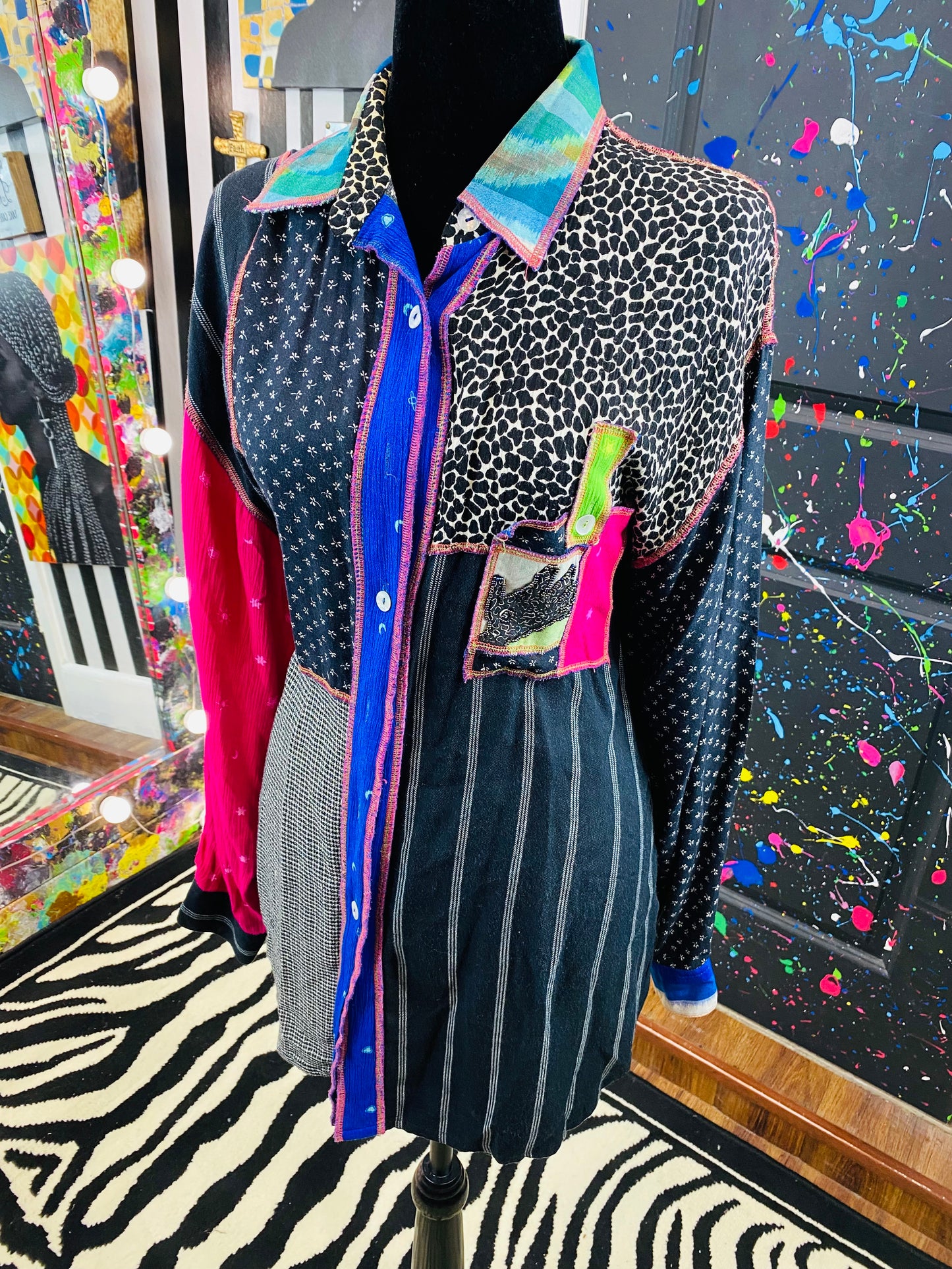 Vintage Faith Long Sleeve Blouse
