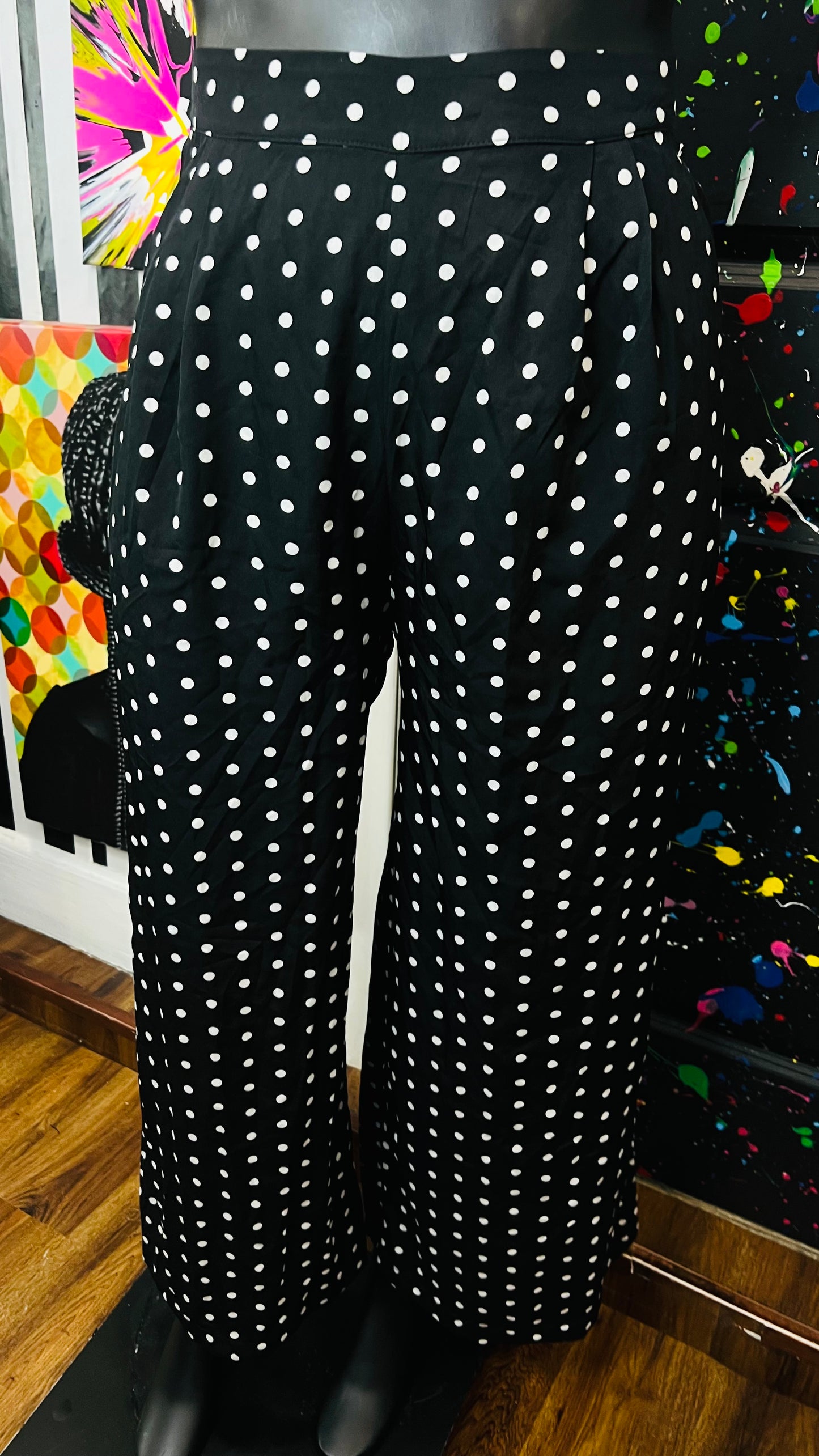 Black & White Polka Dot Pants (20)