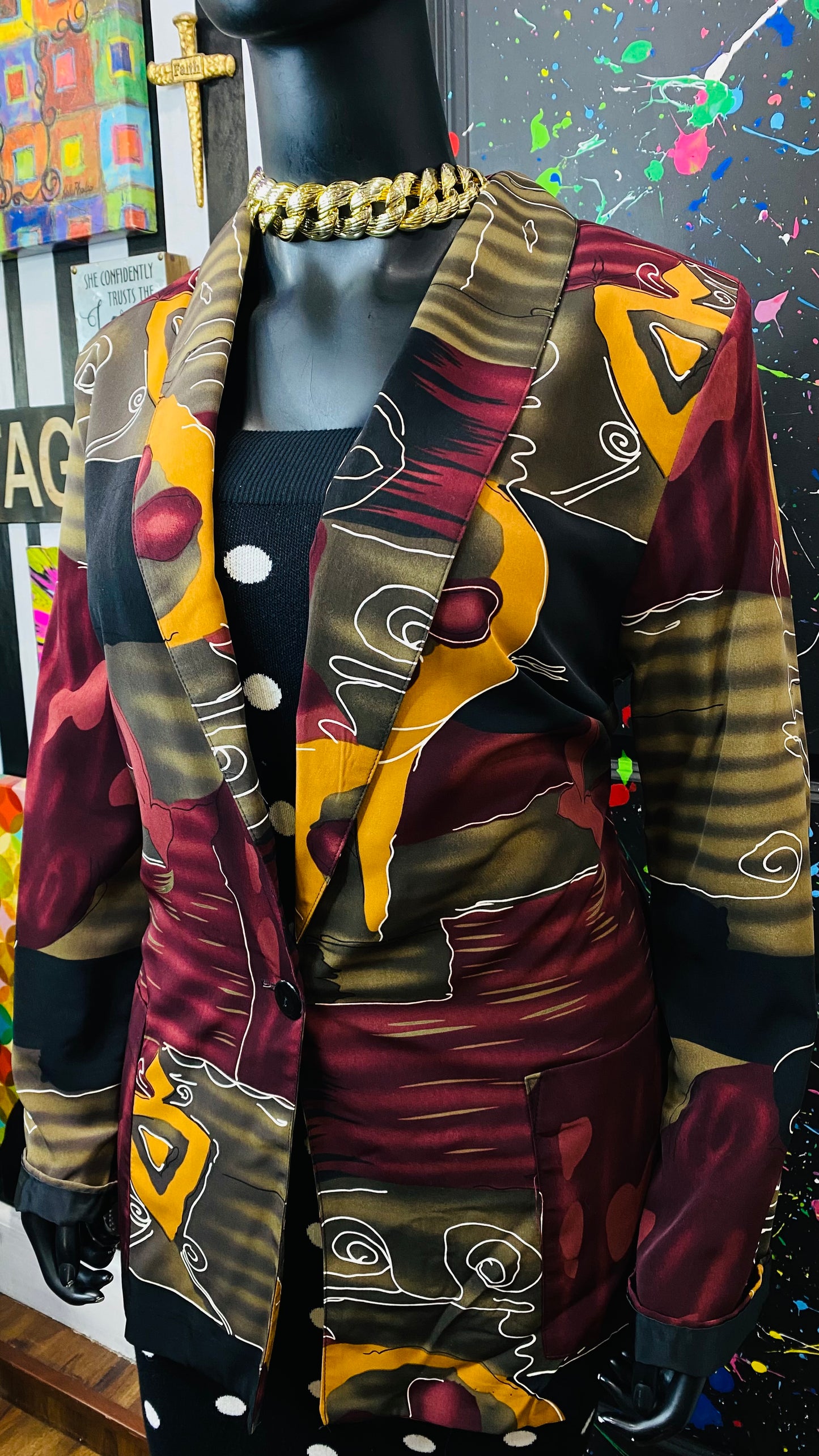 Vintage Abstract Blazer (16)