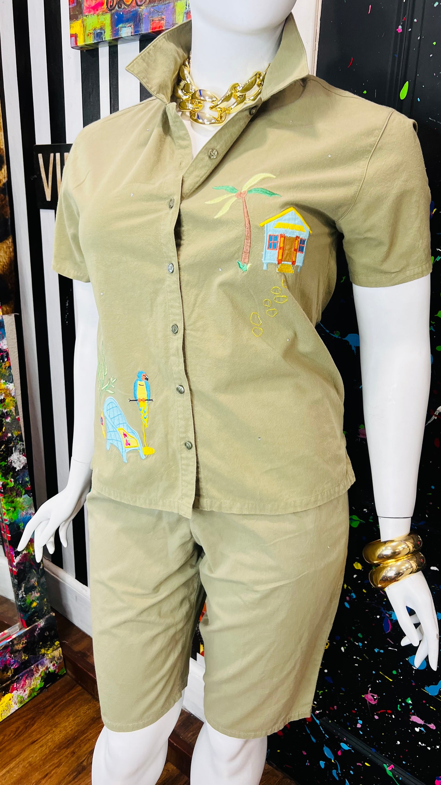 Vintage Green Shorts Set (12/14)