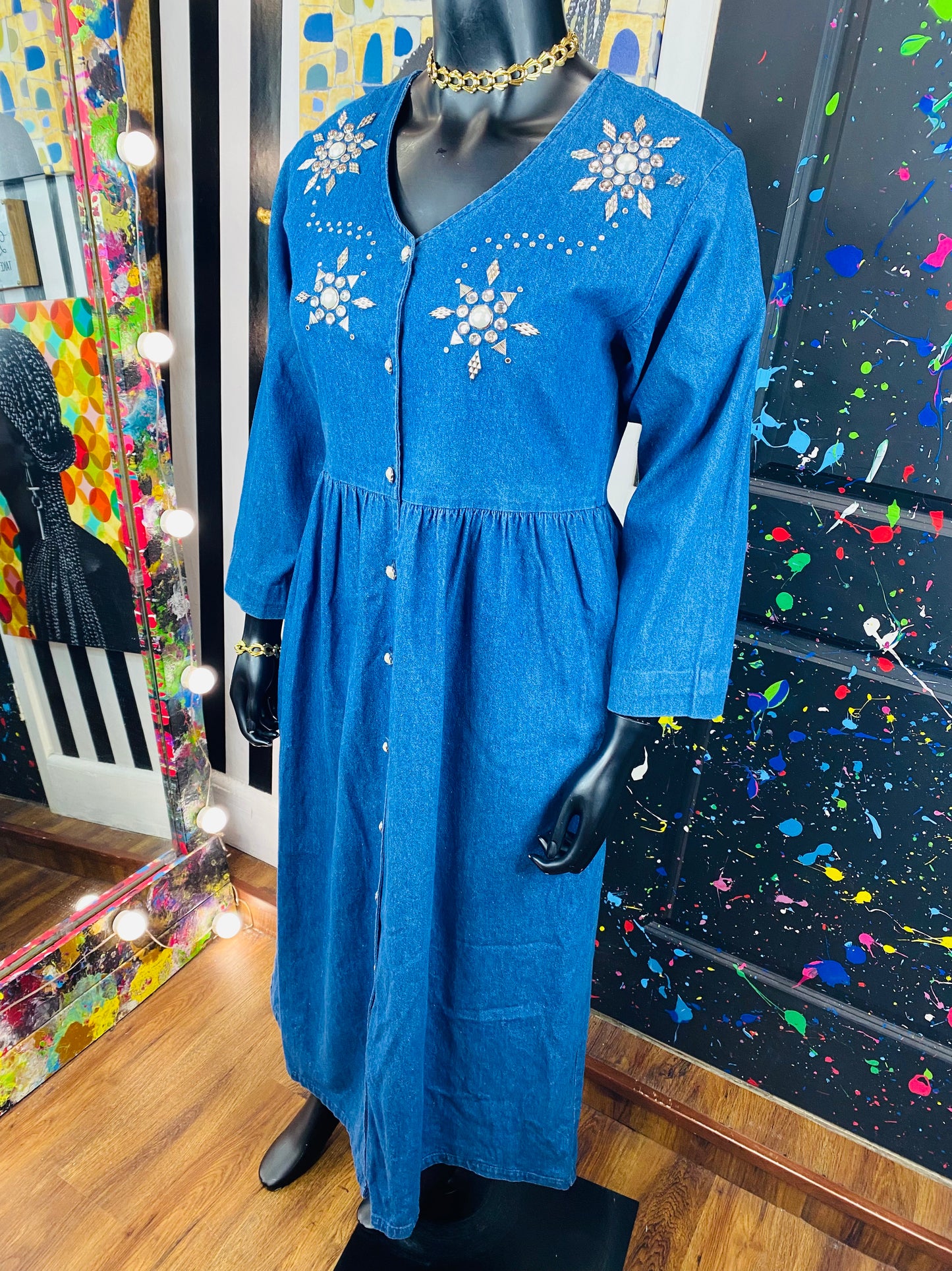 Vintage Miss & Mrs Denim Dress