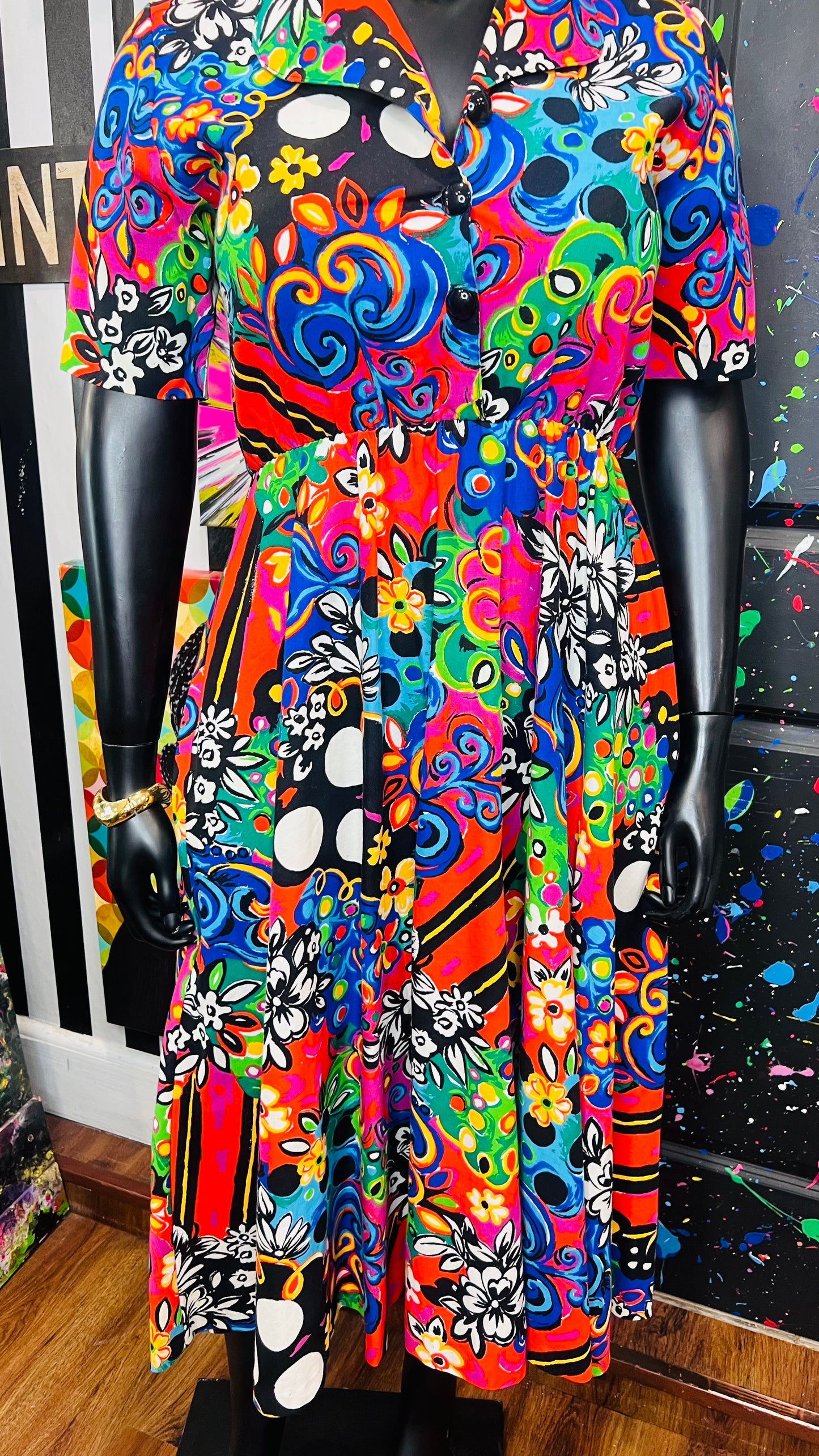 Vintage Abstract 80’s/90’s Dress (12)